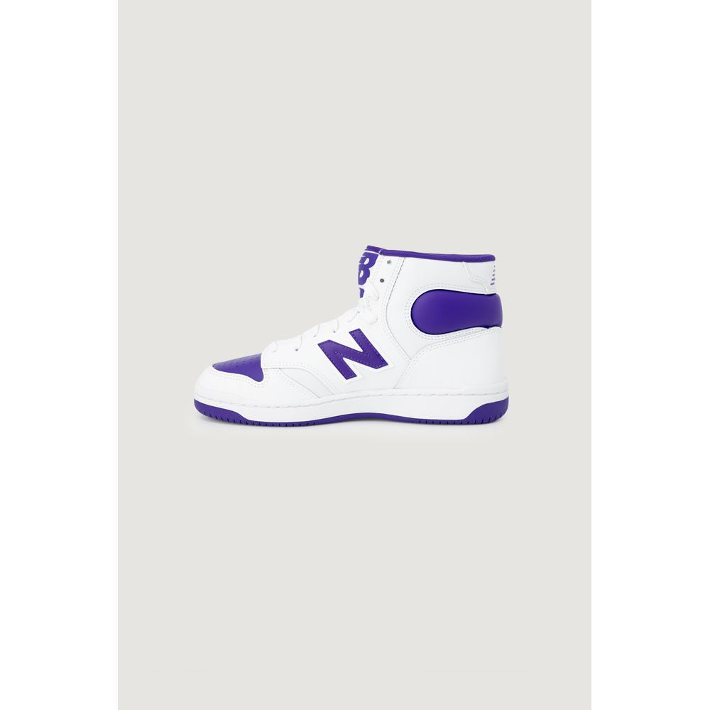 Purple Leather Athletic Sneakers