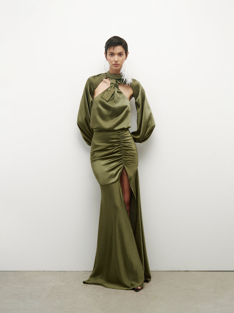 Long Dress Dressed with ceramic