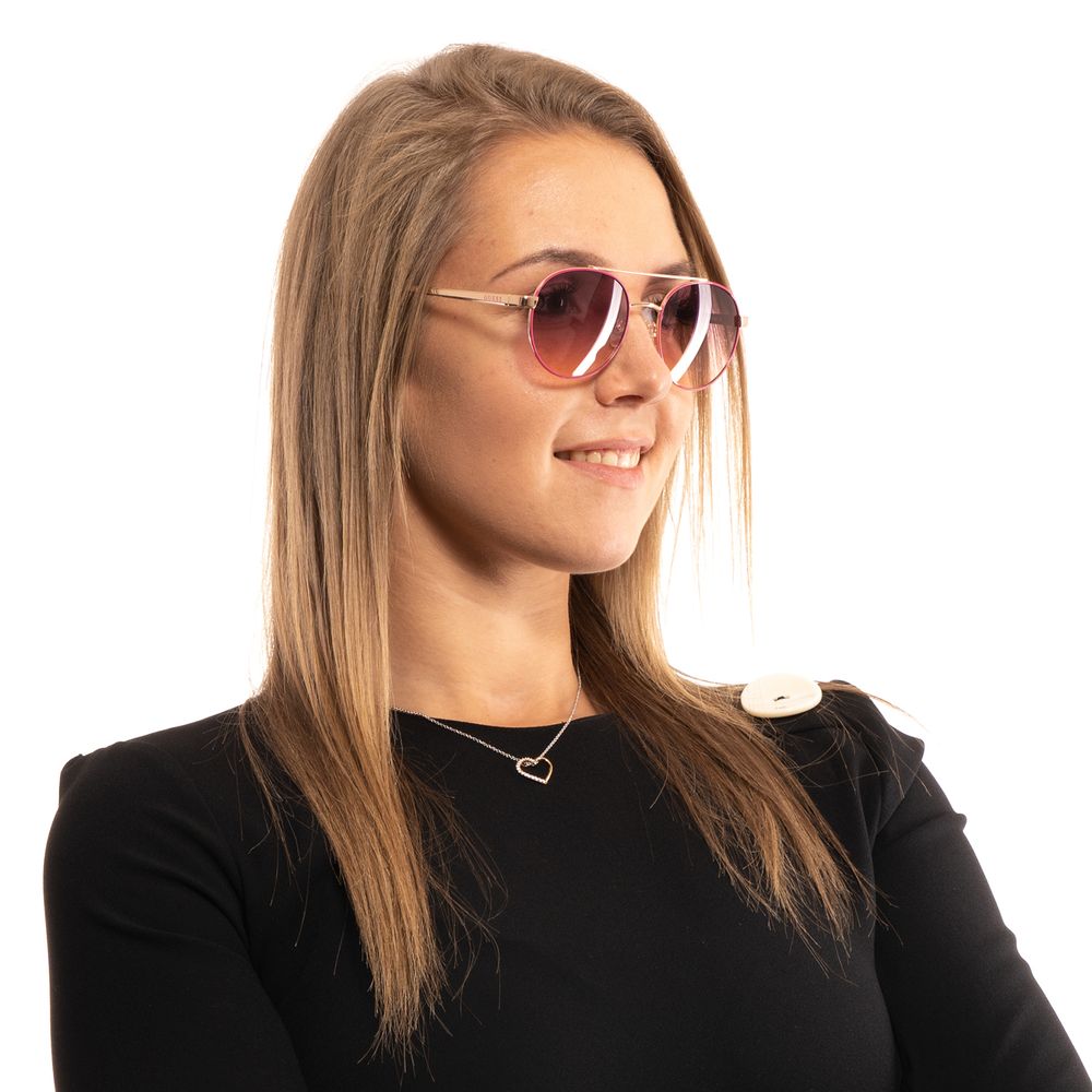 Rose Gold Metal Sunglasses