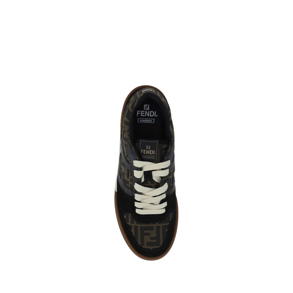Multicolor Calf Leather Bos Taurus Low Top Sneakers