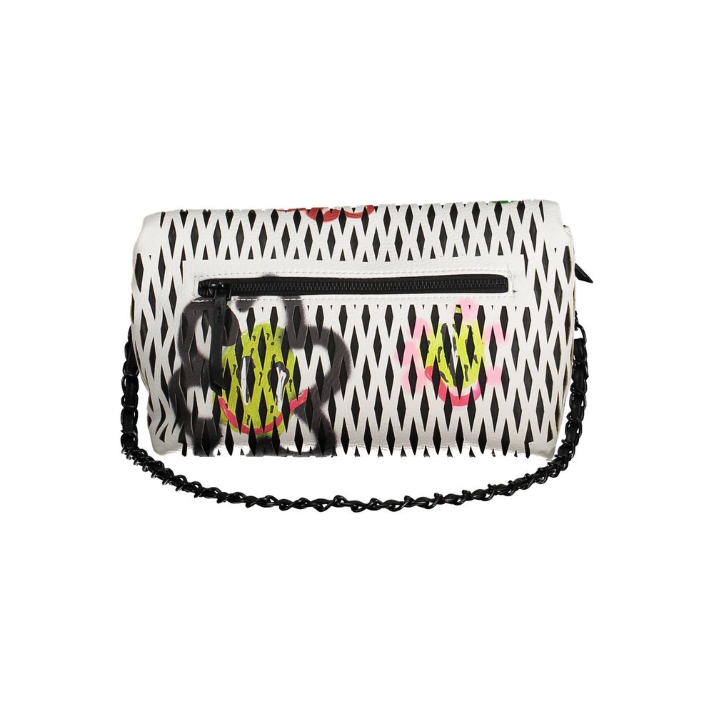 White Polyurethane Women Handbag