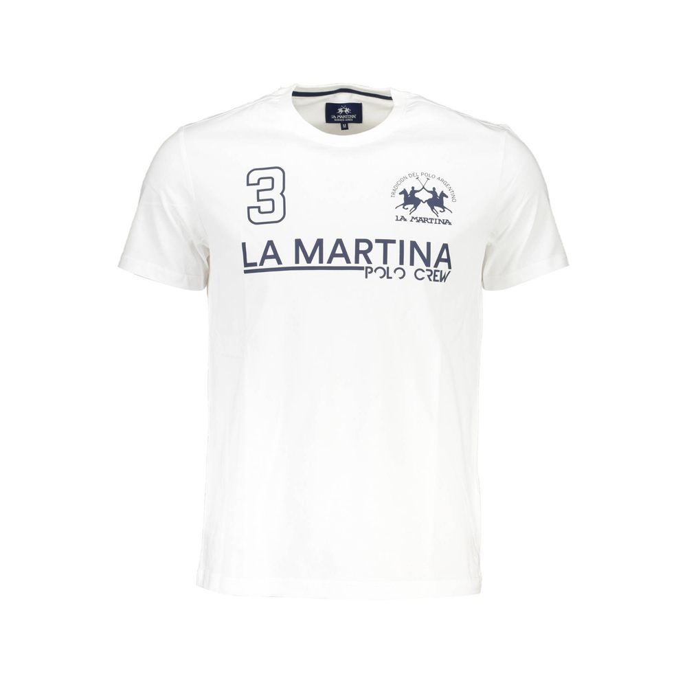 White Cotton Men's T-Shirt