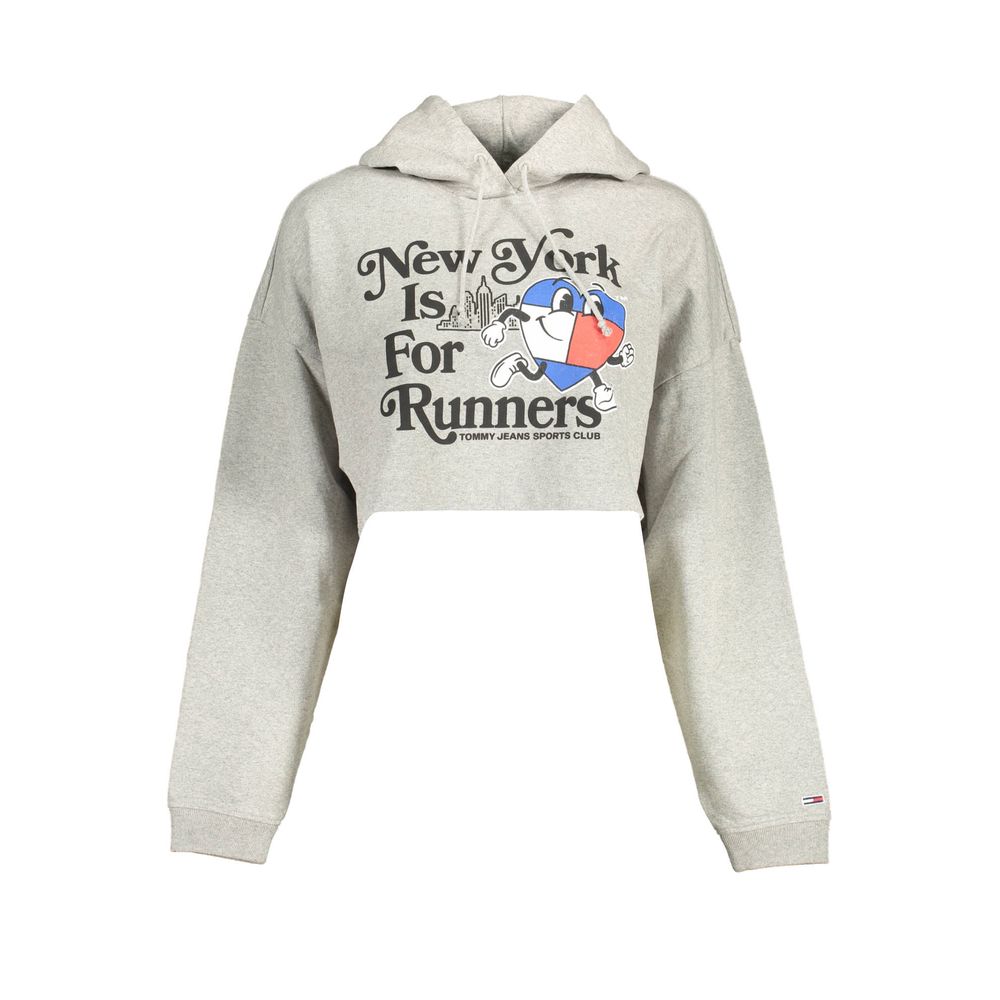 Grigio Cotton Women Sweatshirt