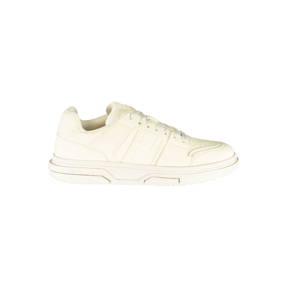 White Polyester Women Sandal