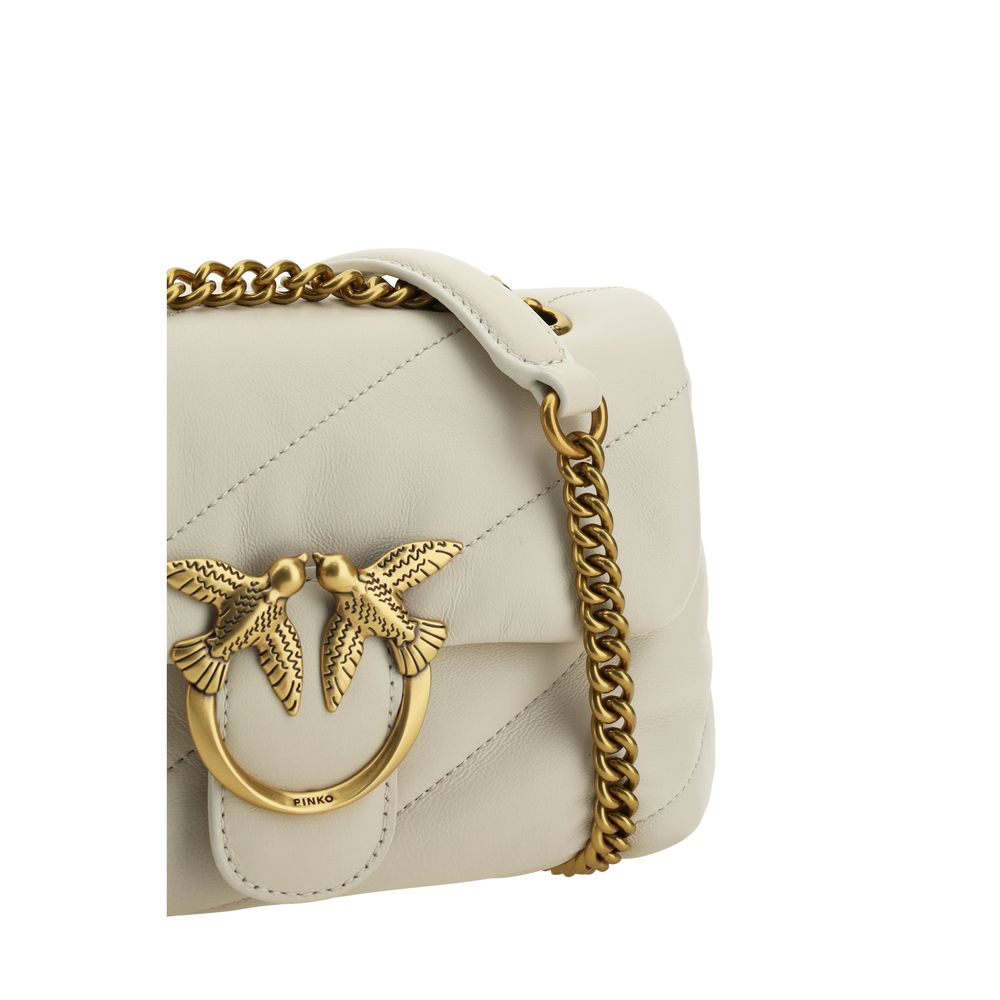 White Calf Leather Bos Taurus Shoulder Bag
