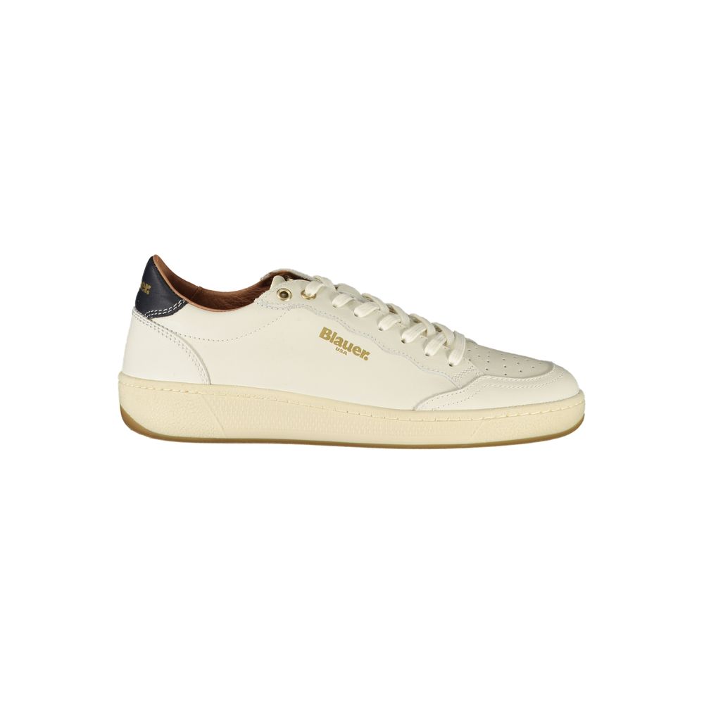 White Leather Women Sneaker