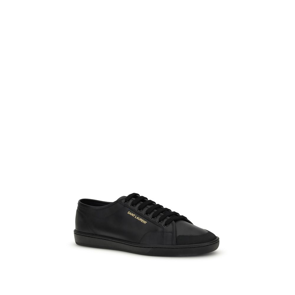 Black Calf Leather Bos Taurus Sneakers