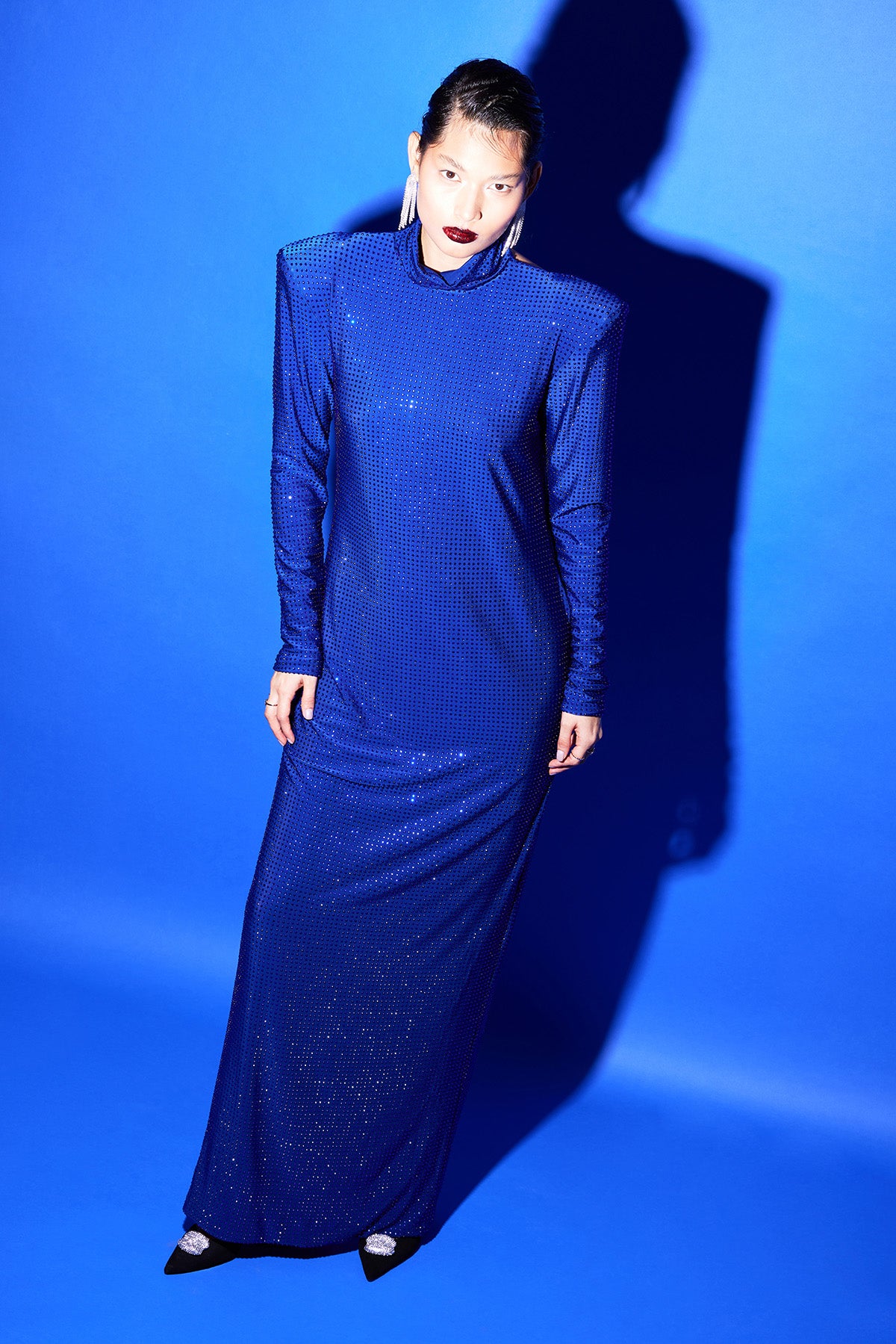 Iona Crystal-Embellished Jersey Gown