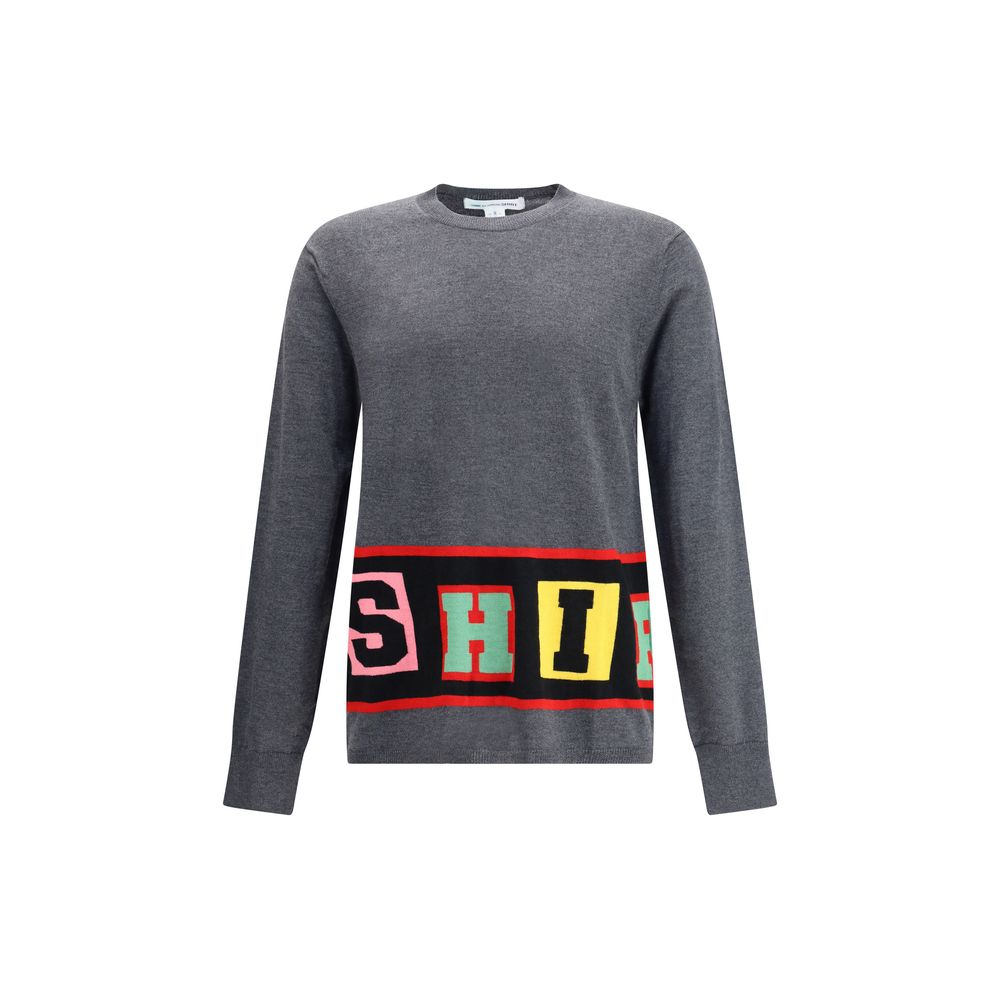 Gray Marabou Sweatshirt