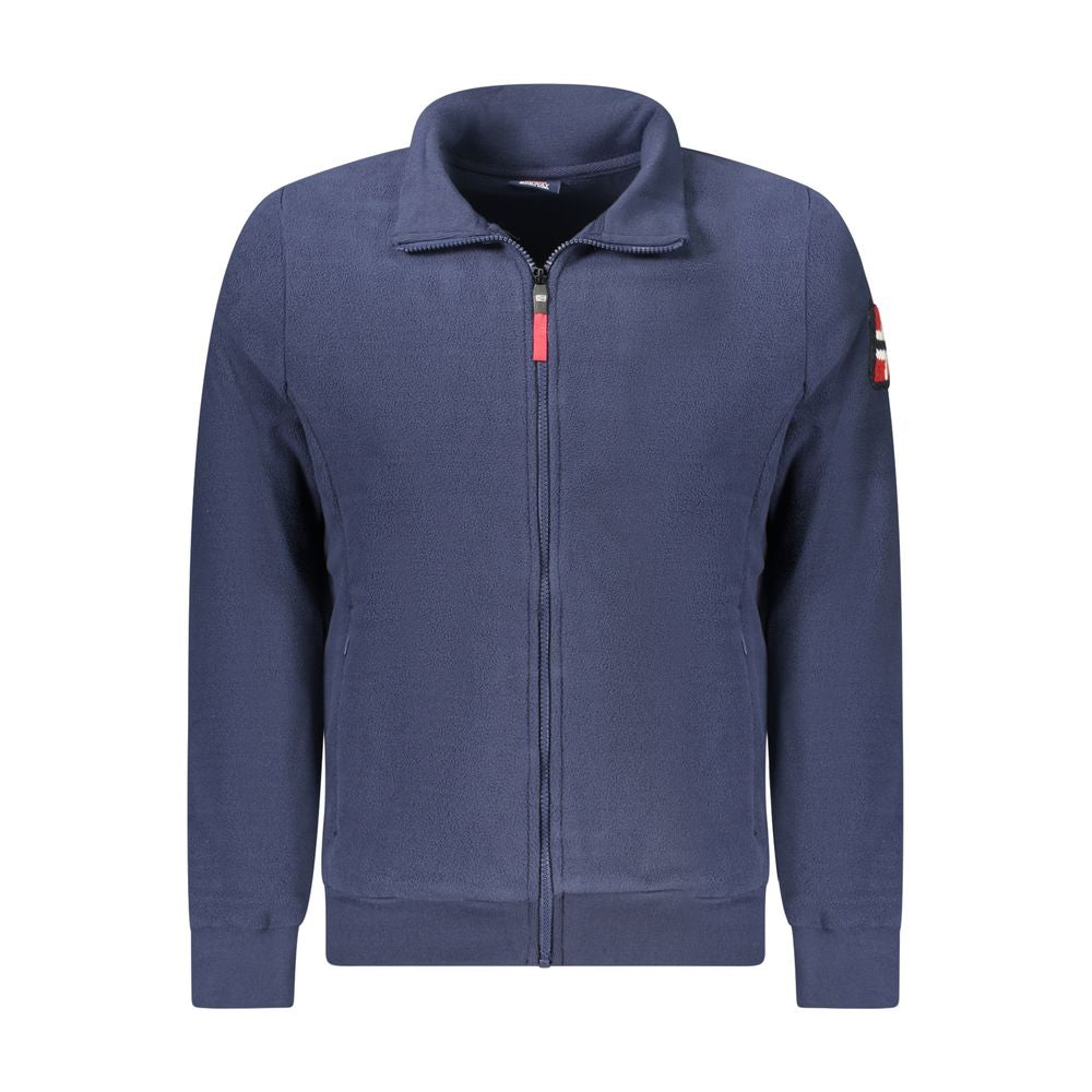 Blu Polyester Mens Sweatshirt