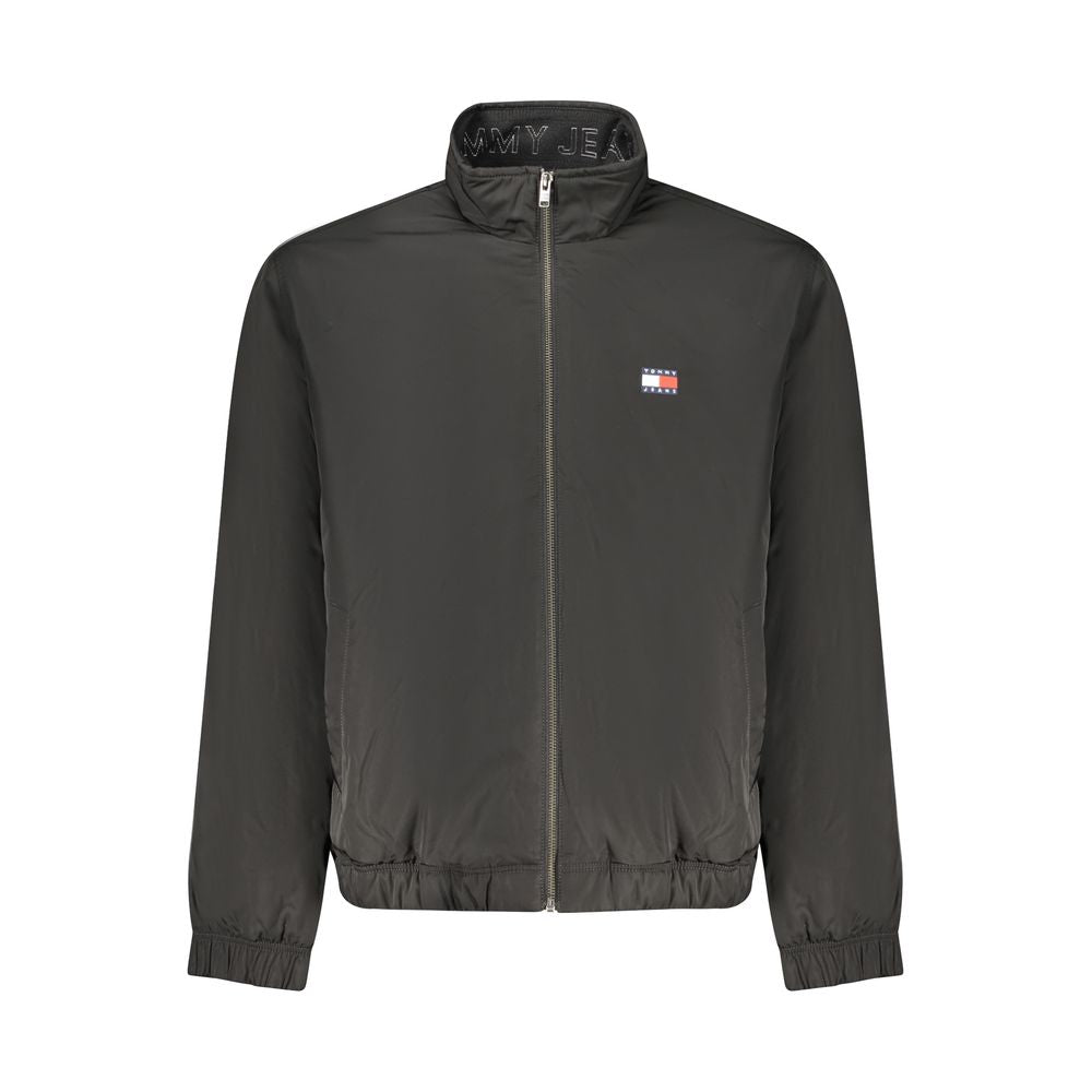 Black Polyester Men's Jacket