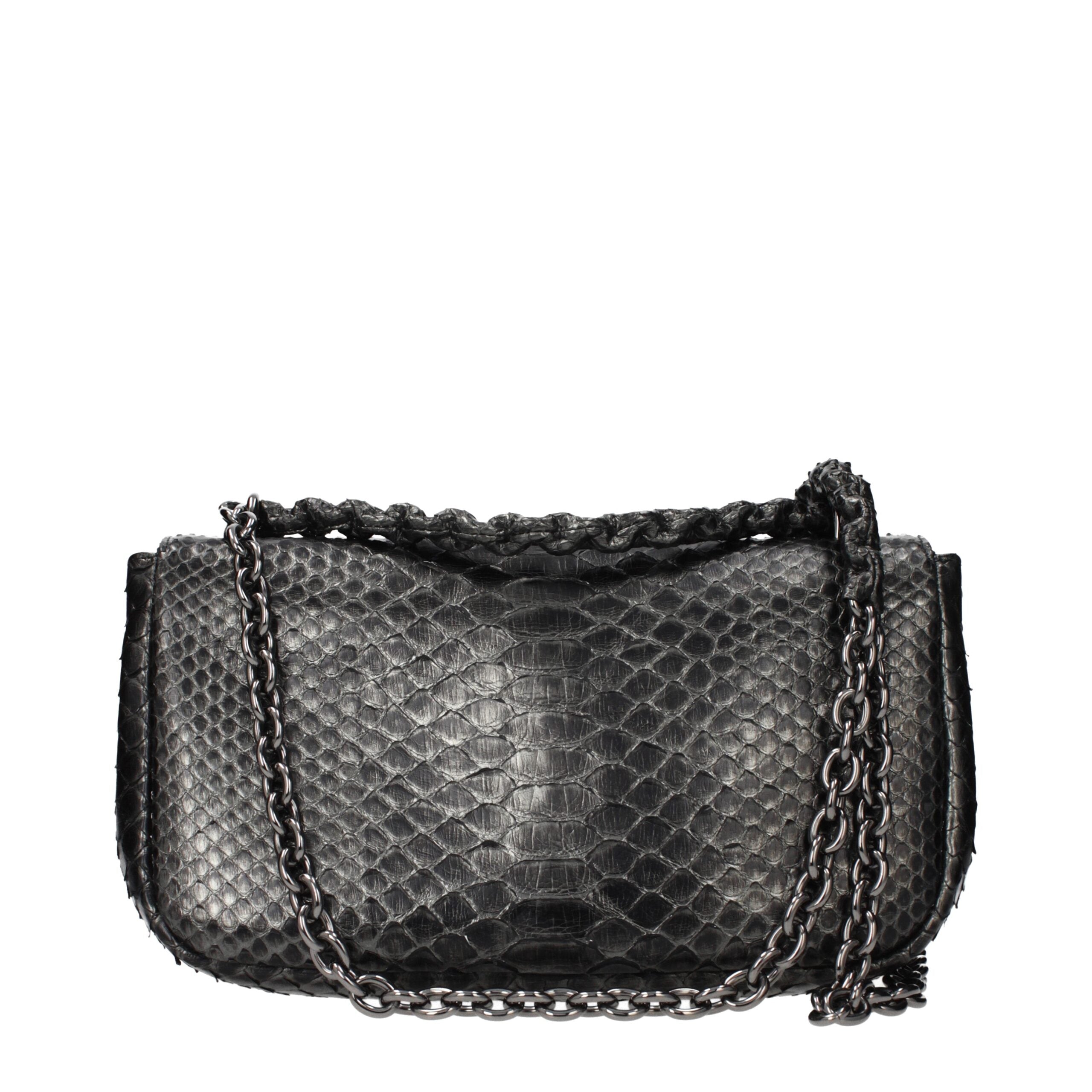Gray Skin Shoulder Bag