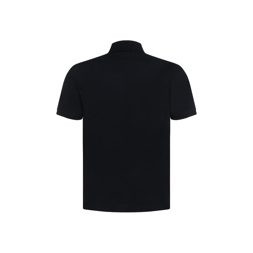 Blue Cotton Polo Shirt