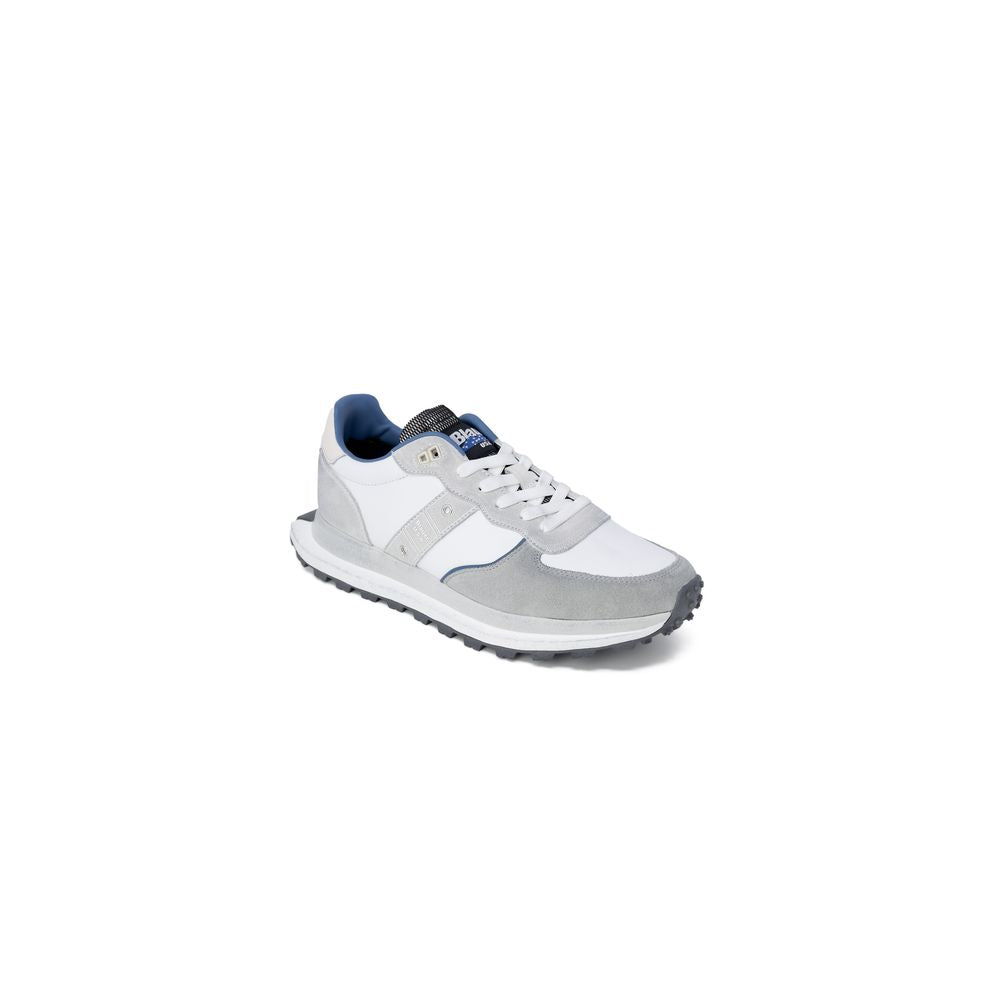 Gray Leather Athletic Sneakers