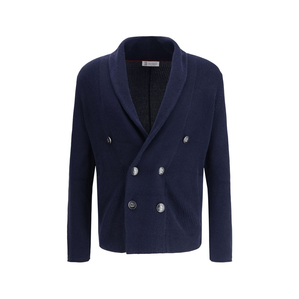 Blue Cotton Cardigan