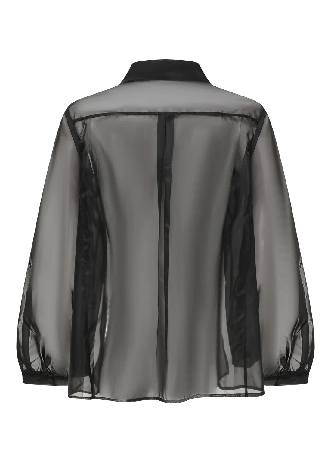 French Silk Ribbon Embroidery Organza Blouse - White or Black