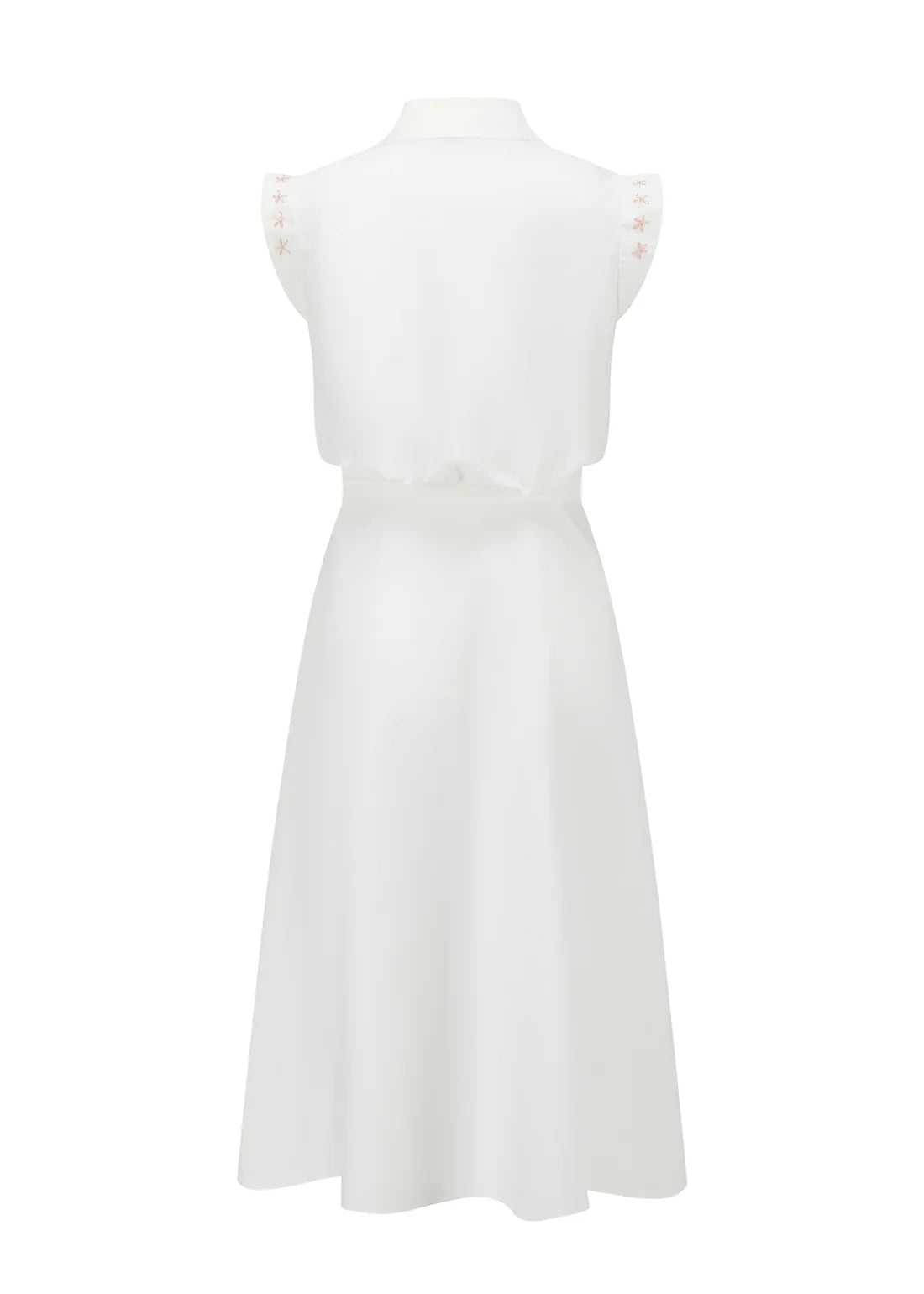 French Silk Ribbon Embroidery Shirt Dress