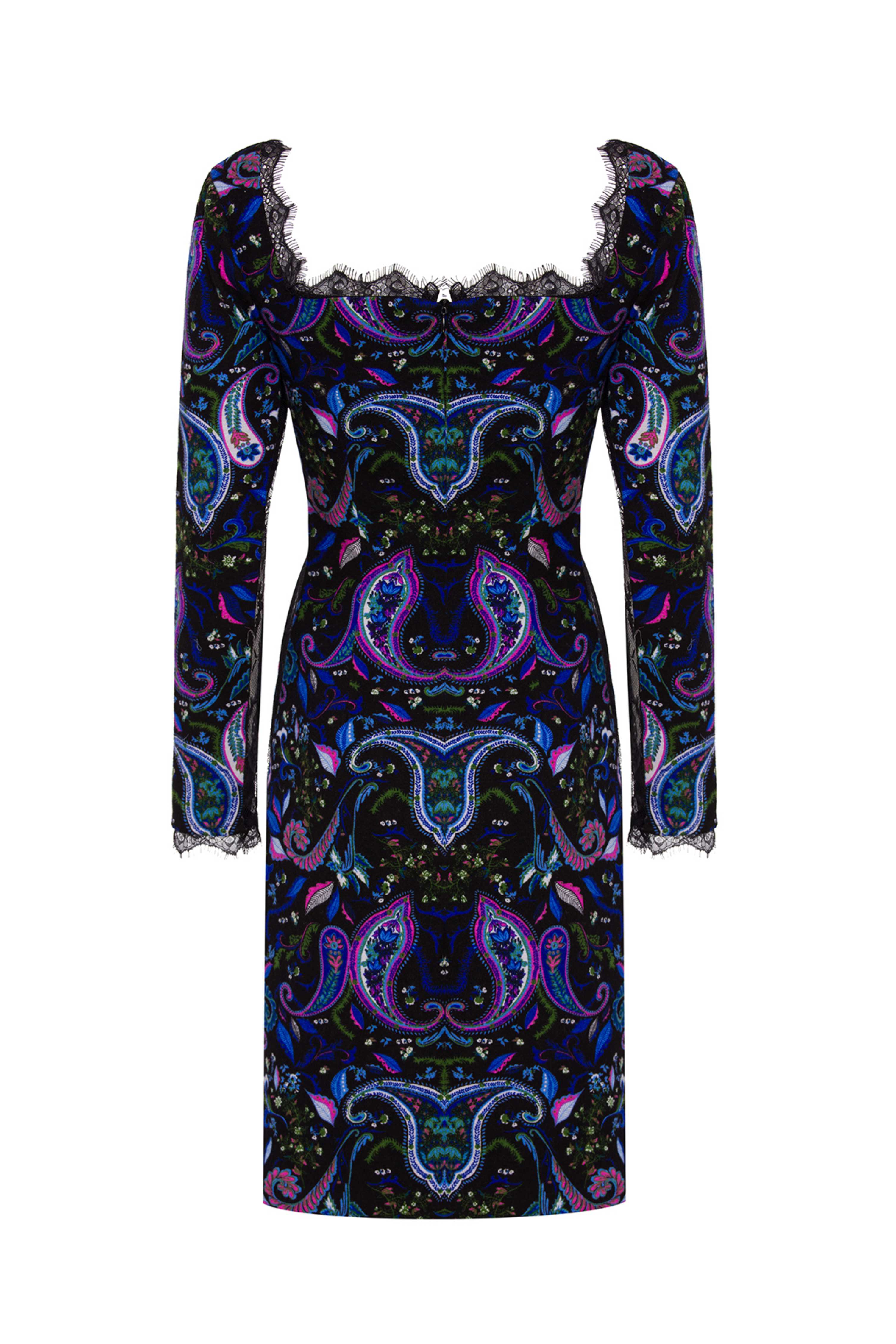 Gaia Lace Cut-Out Flannel Dress