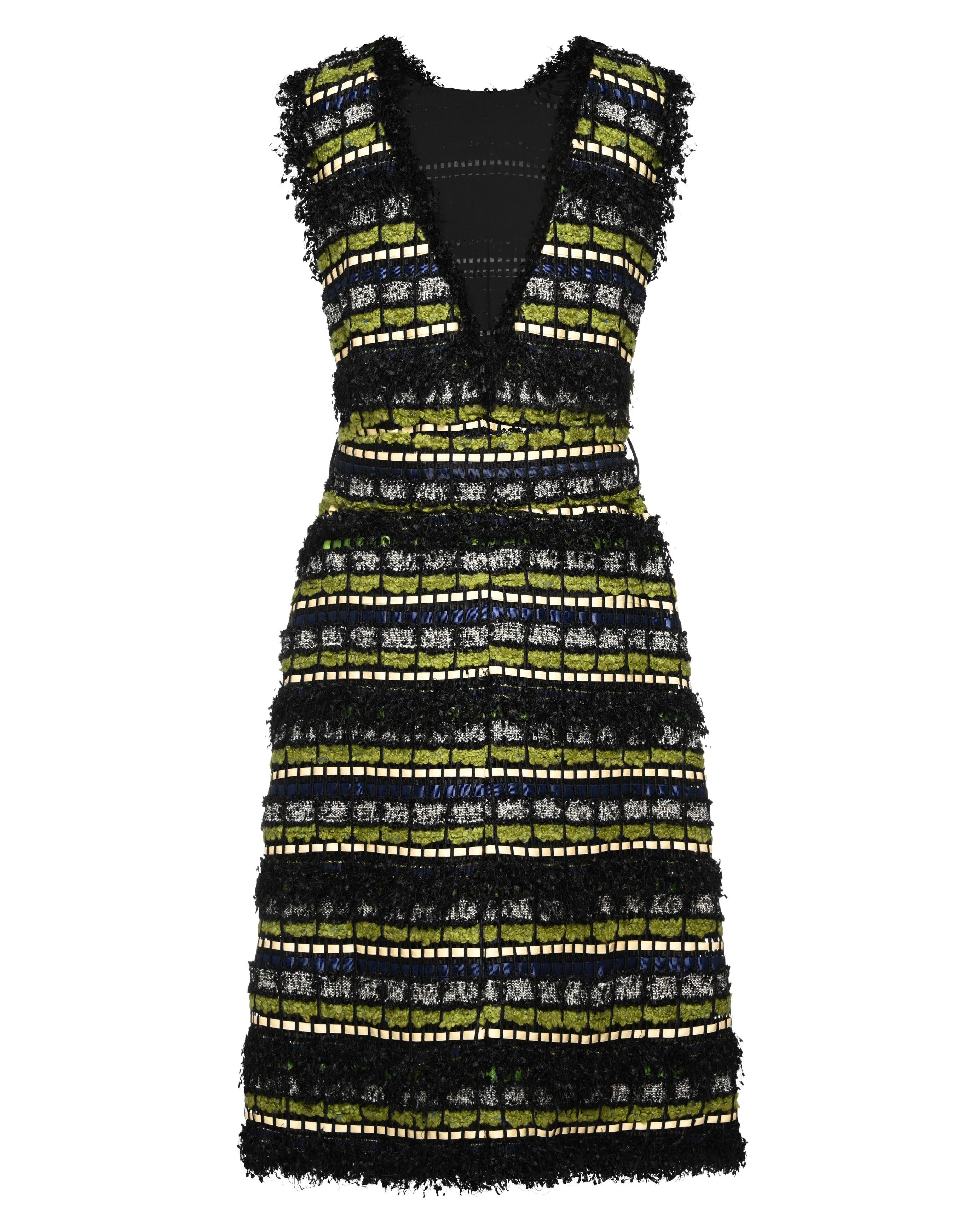 Tweed Green Dress