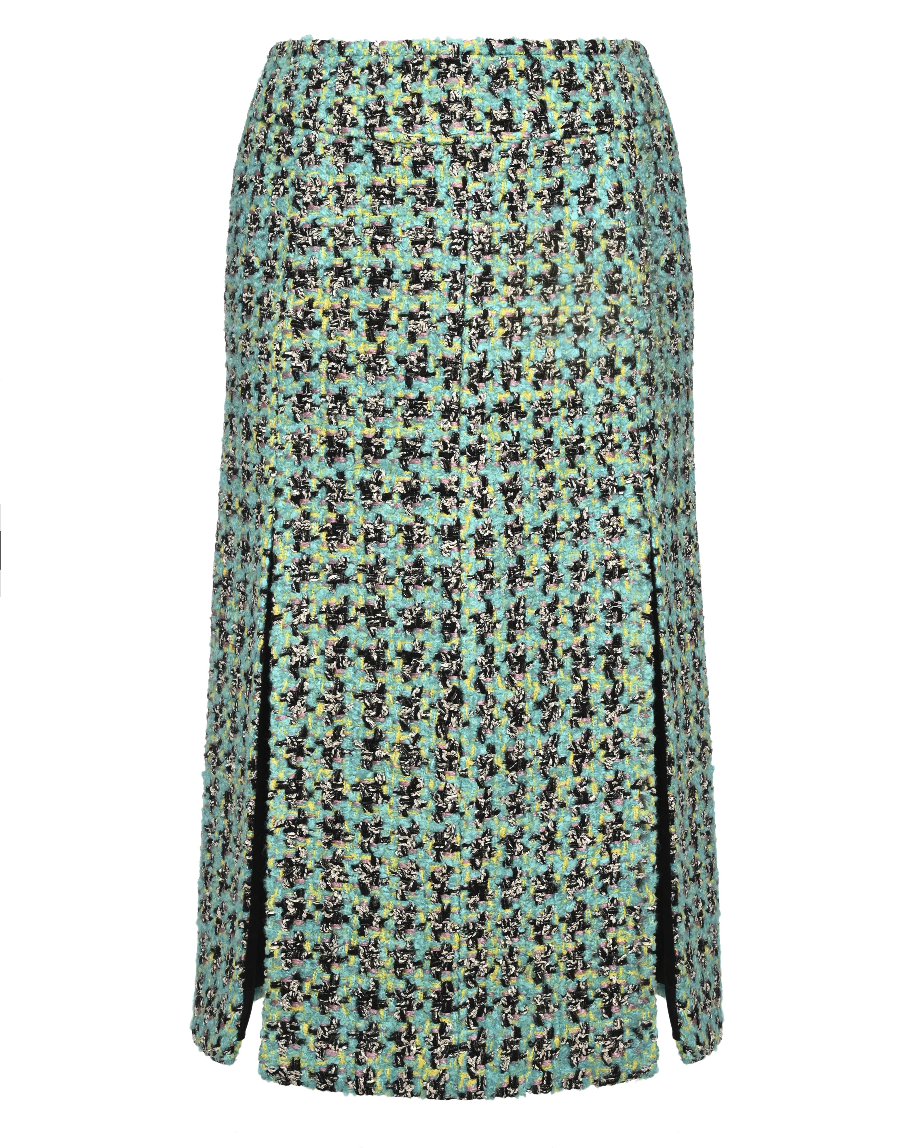 Boa Tweed Skirt Green