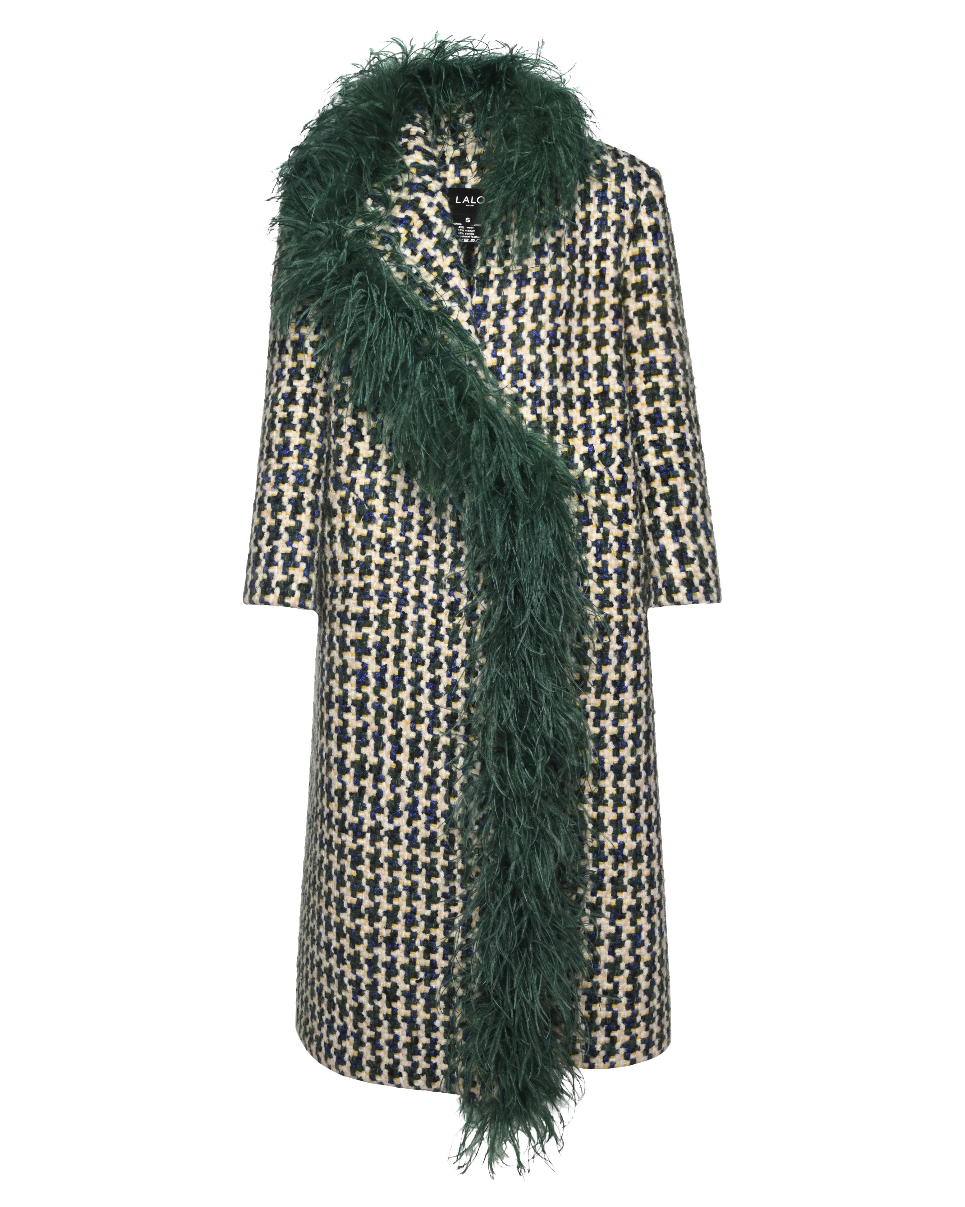 Boa Tweed Coat Green