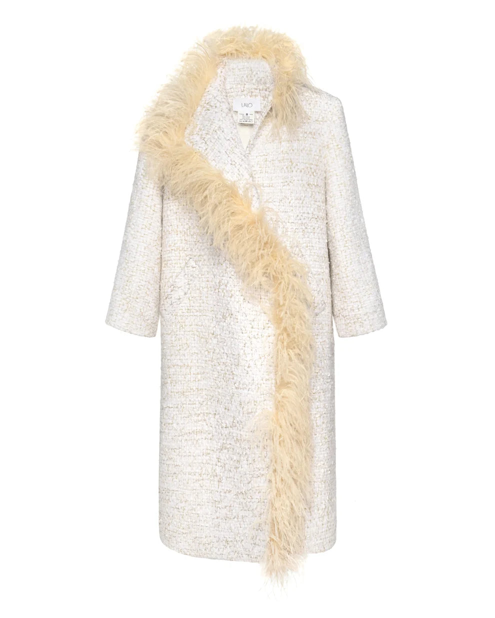 Boa Tweed Coat Beige