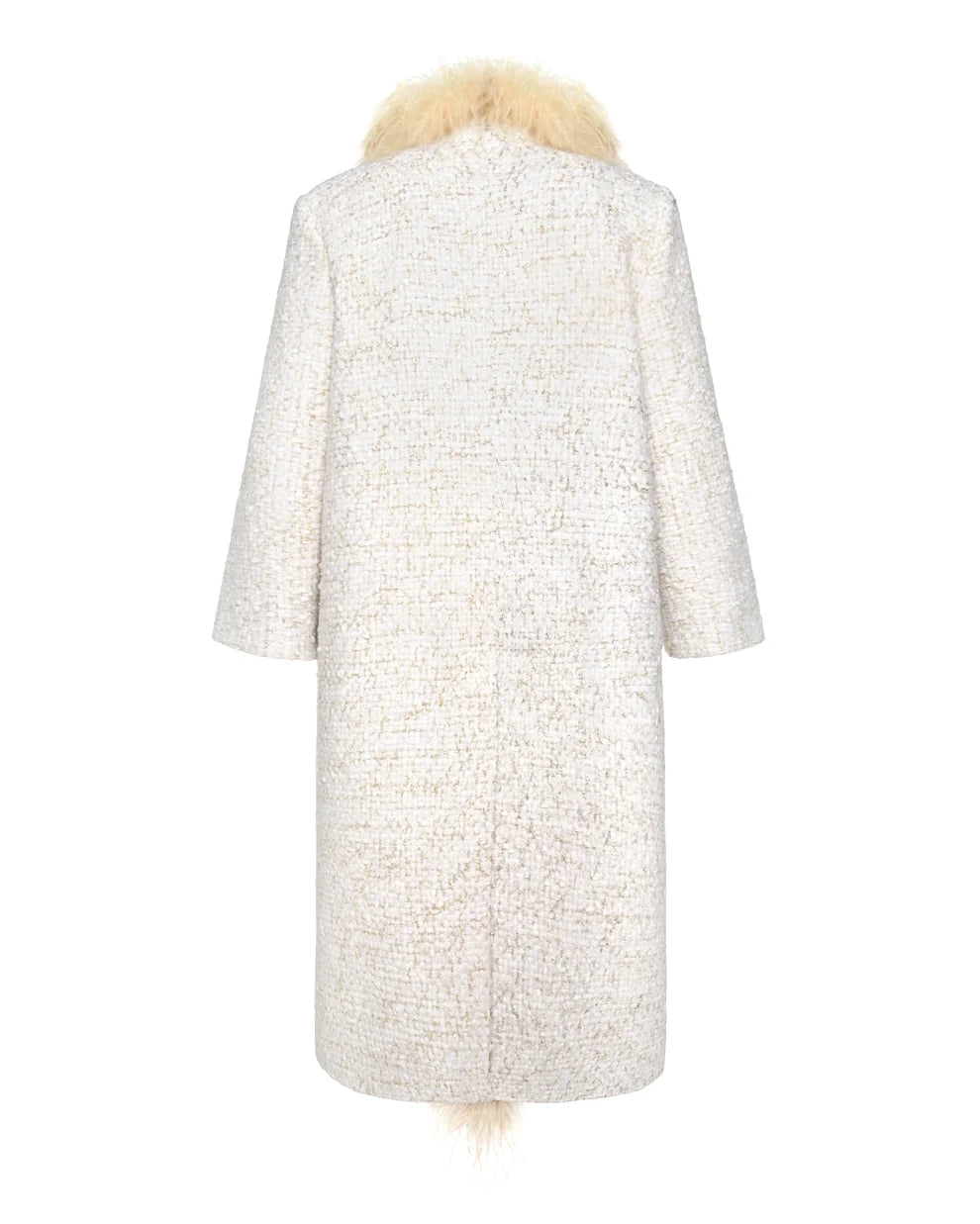 Boa Tweed Coat Beige