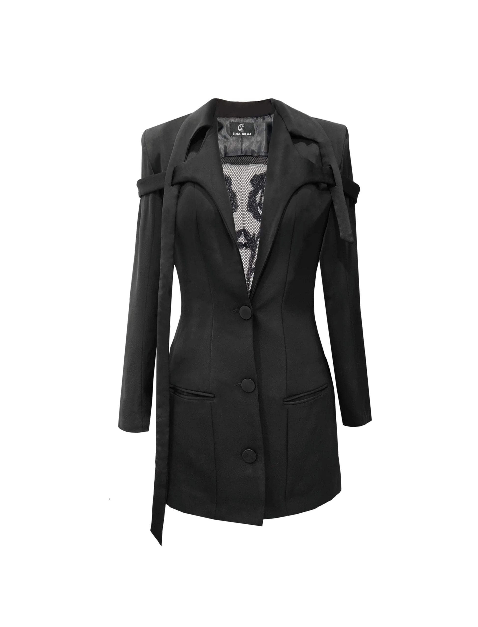 Embroidered Jacket Dress