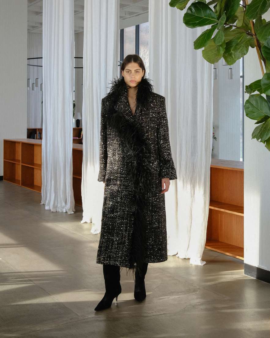 Boa Tweed Coat