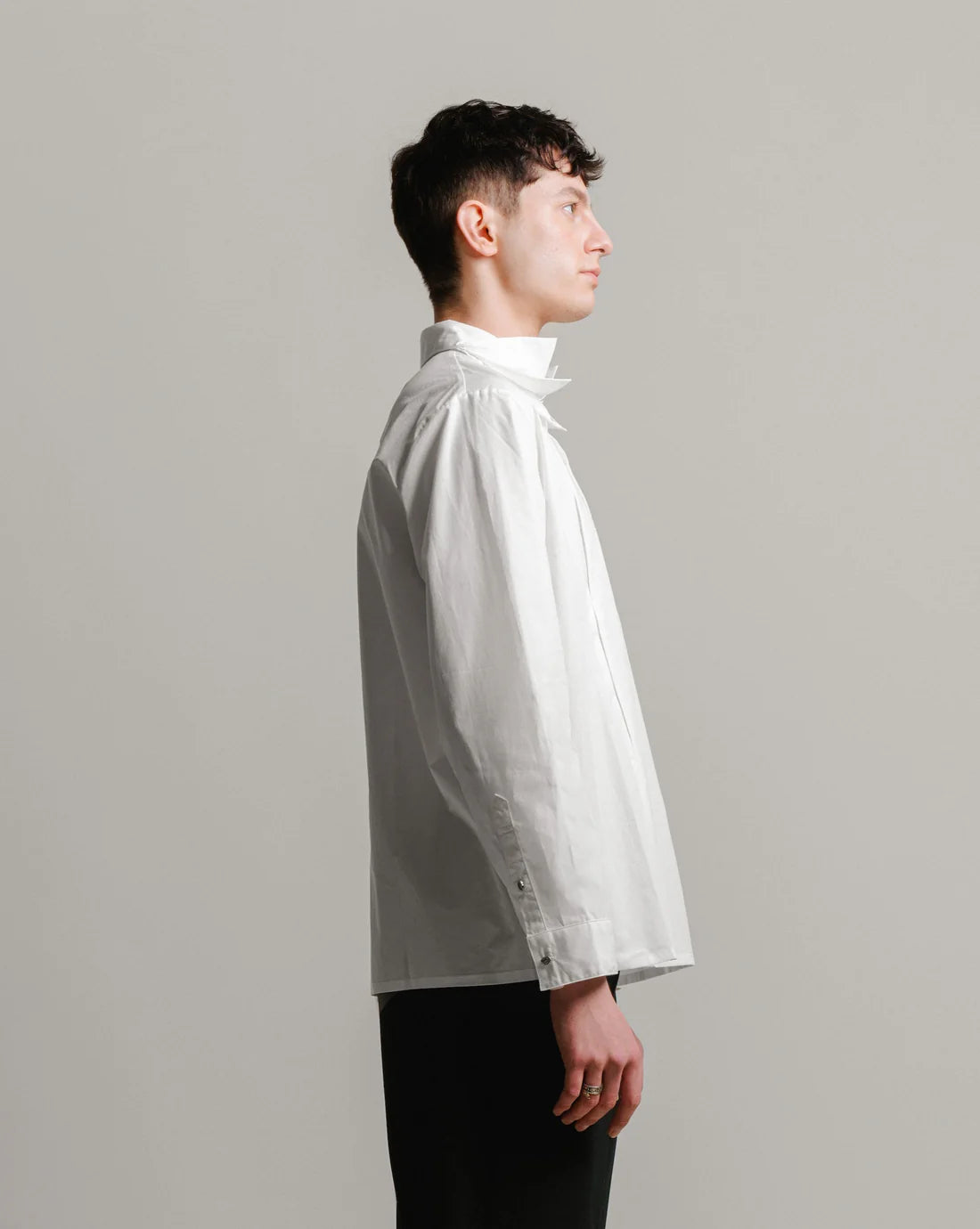 3-Layer Oversize Shirt - Unisex Black