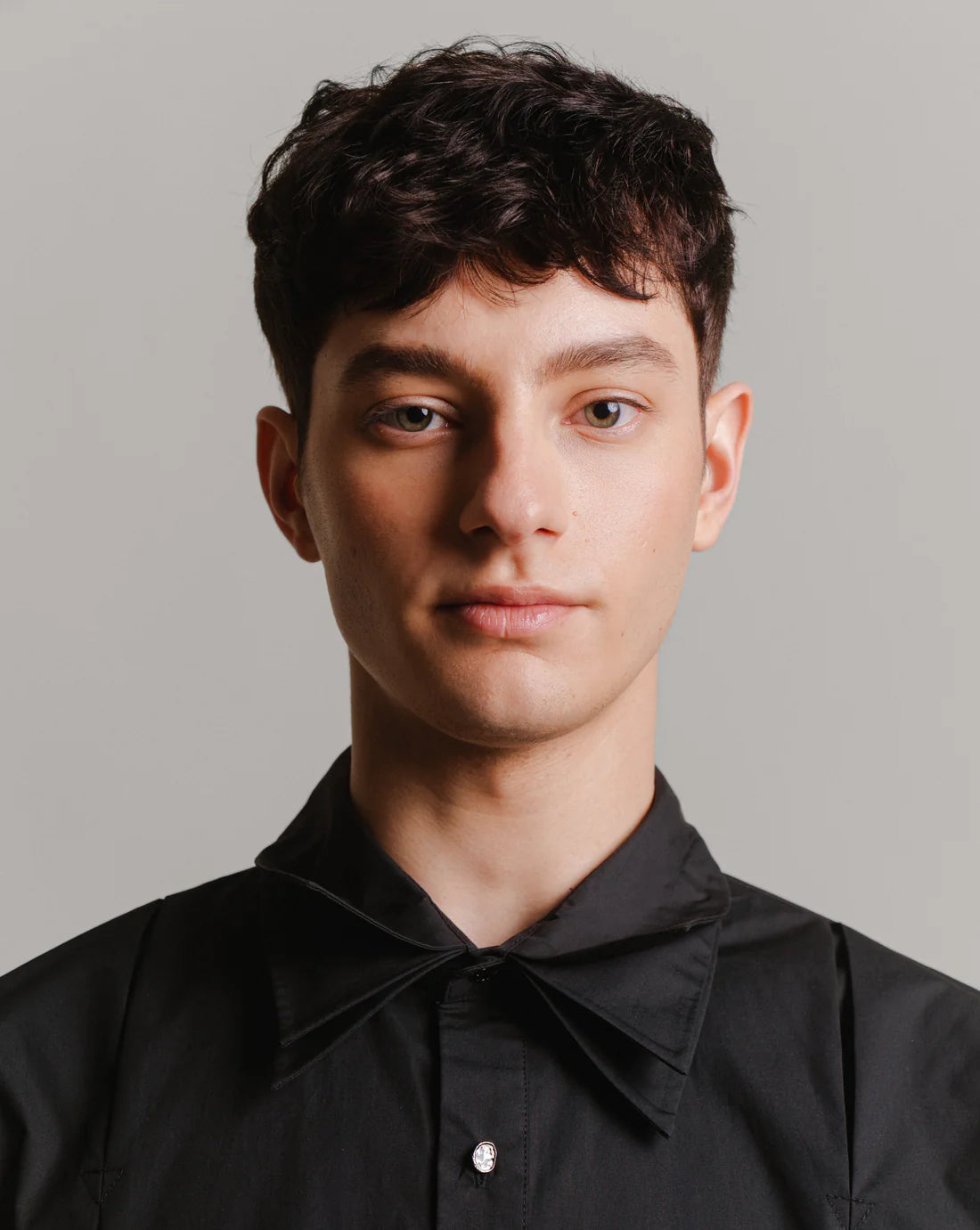 3-Layer Oversize Shirt - Unisex Black