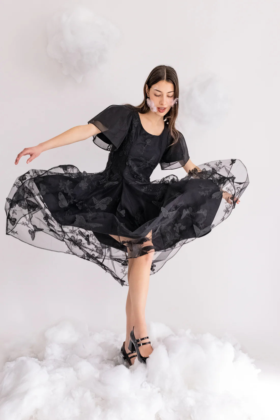 Butterfly Dress - White Or Black