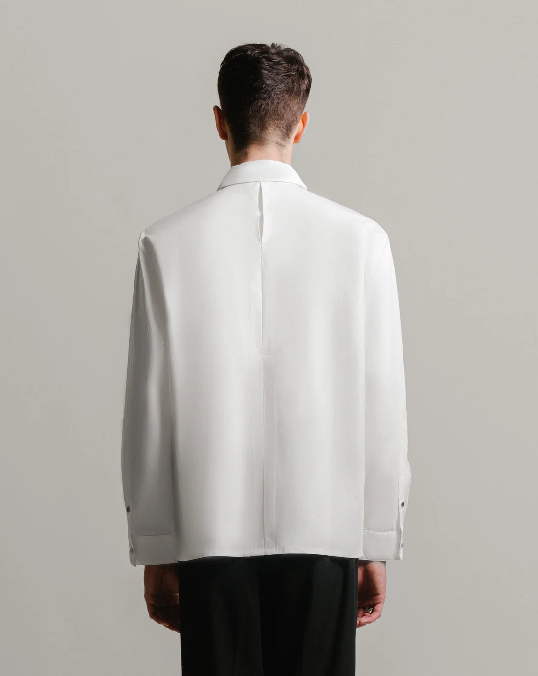 3-Layer Oversize Shirt - Unisex Black