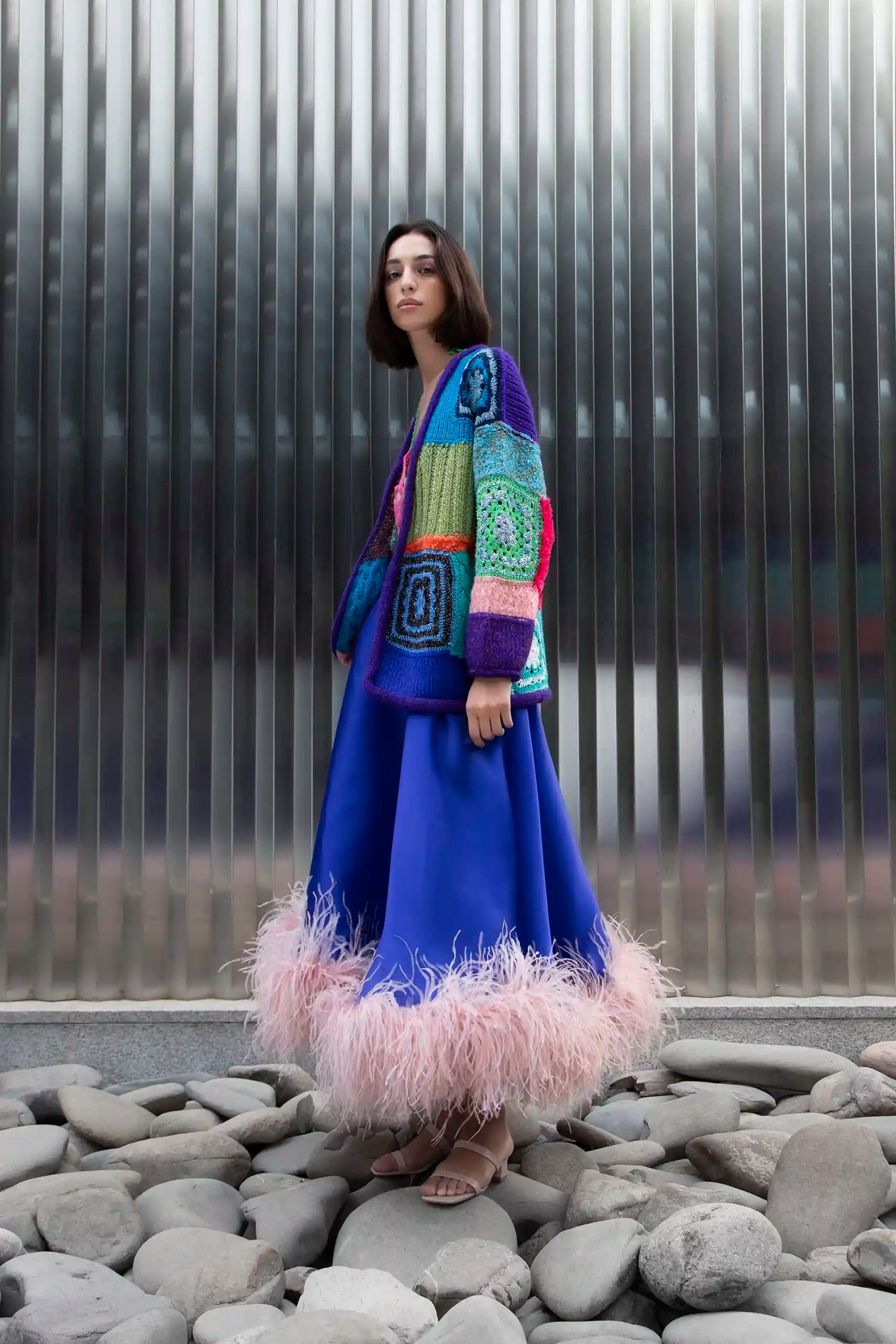 Perinne Blue Skirt
