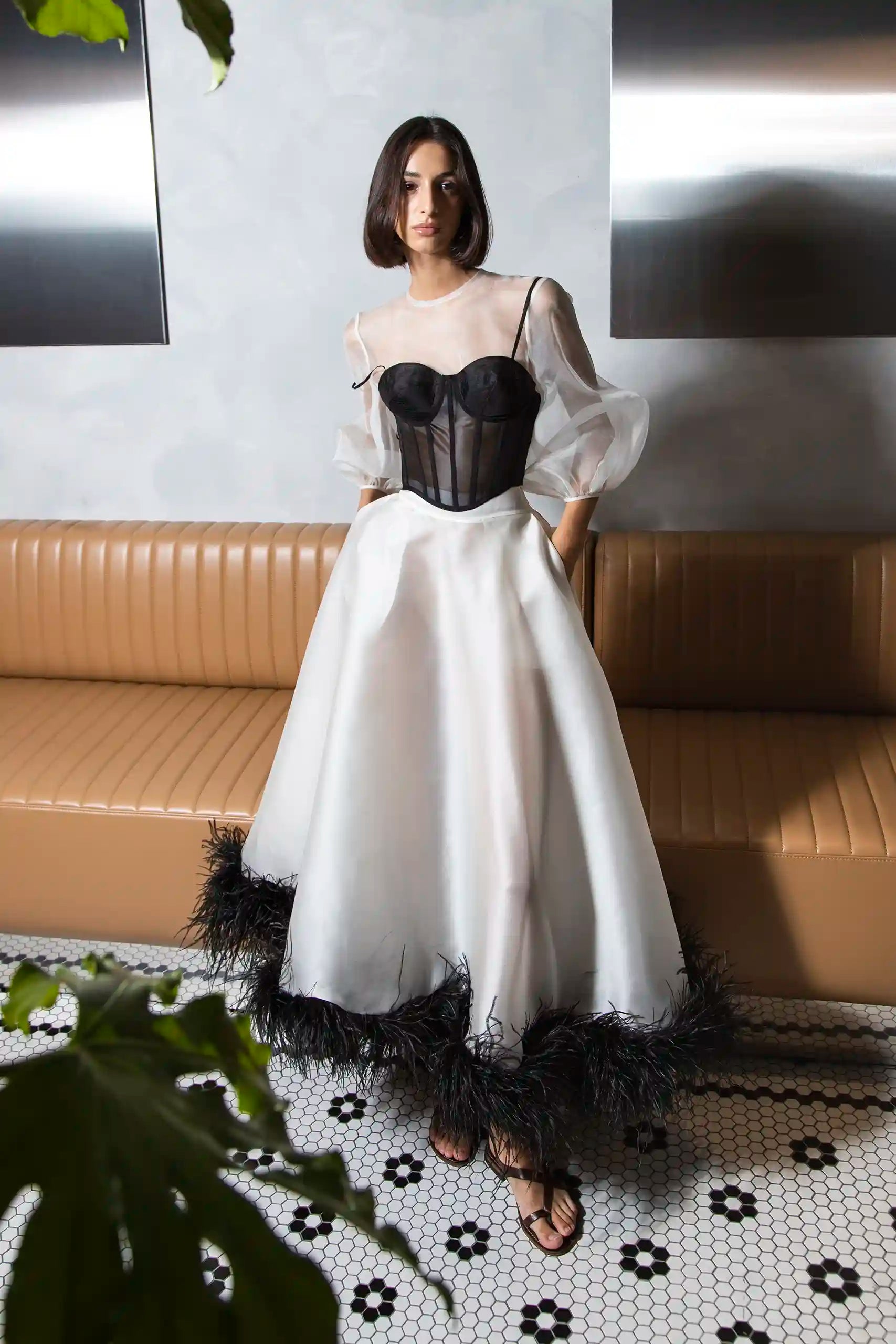 Perinne White Skirt