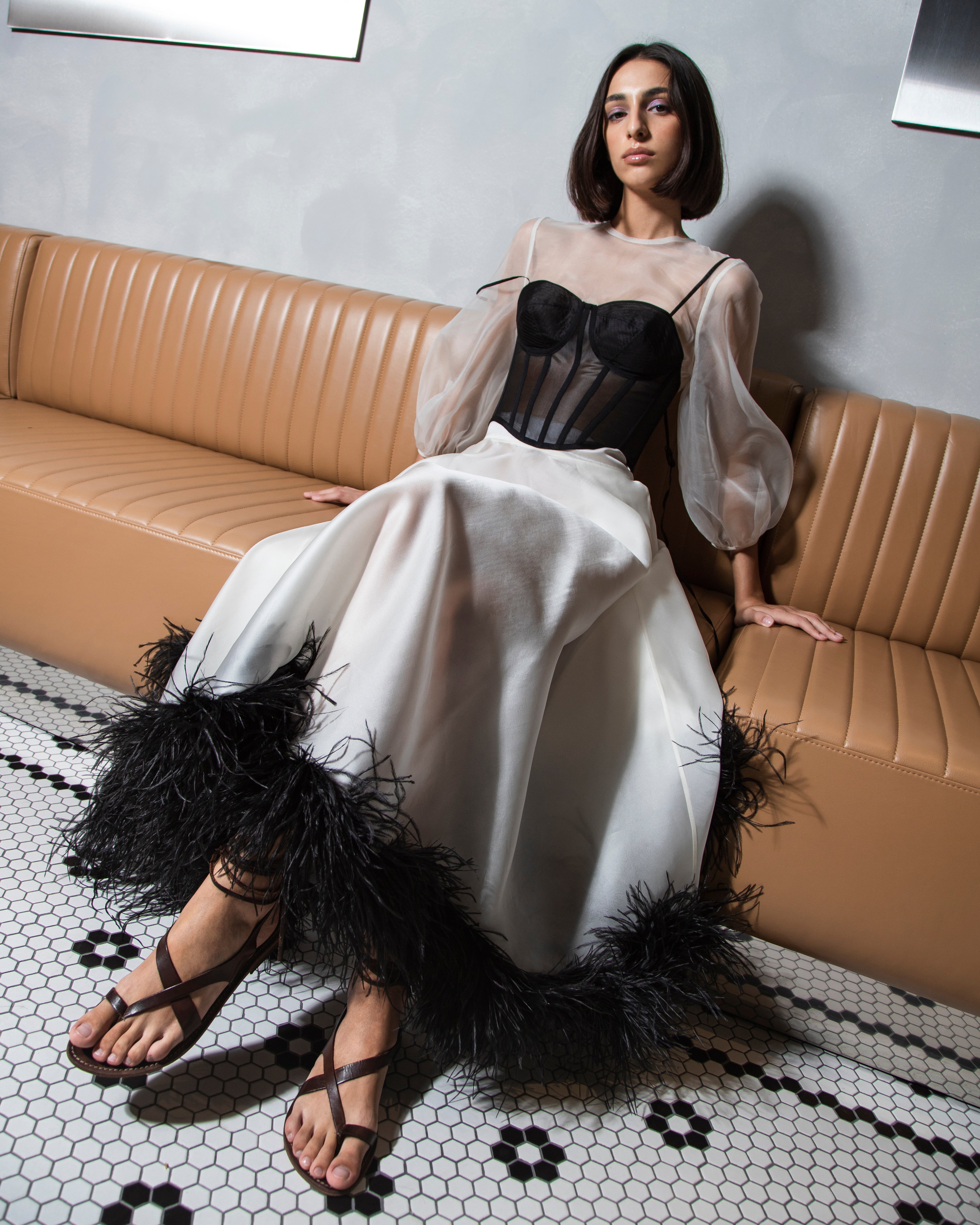Perinne White Skirt