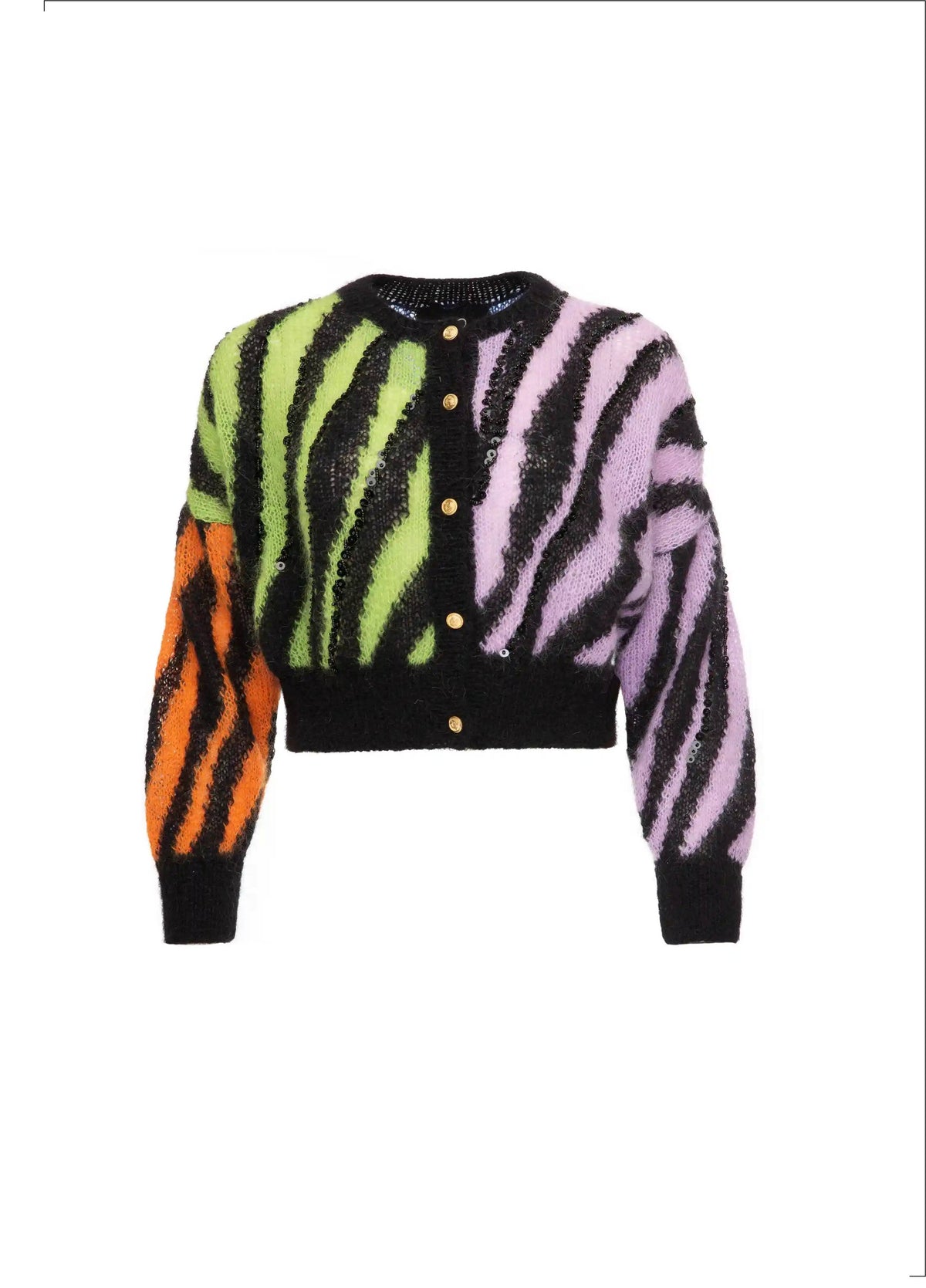 Short Zebra Multi Color Cardi