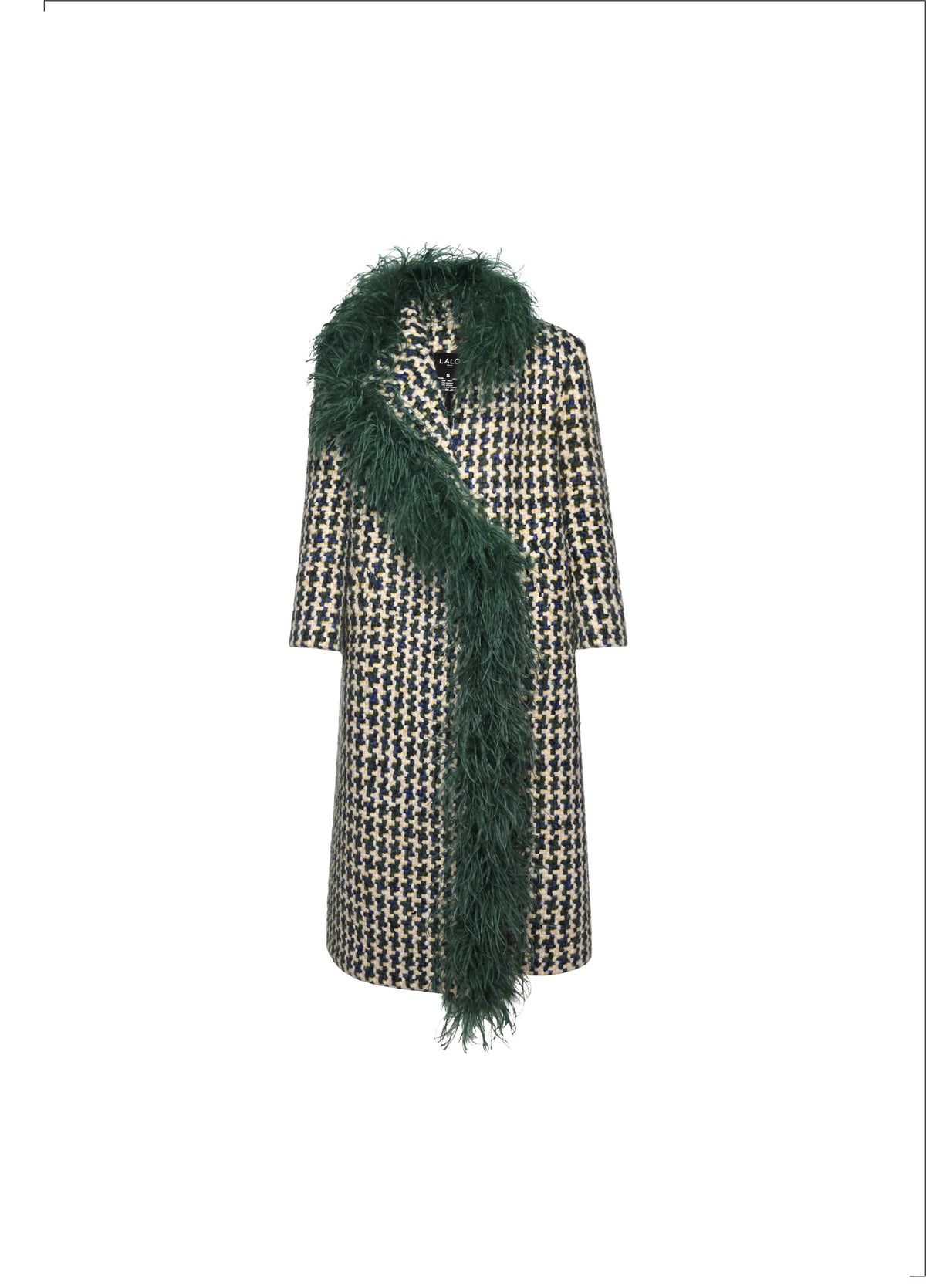 Boa Tweed Coat Green