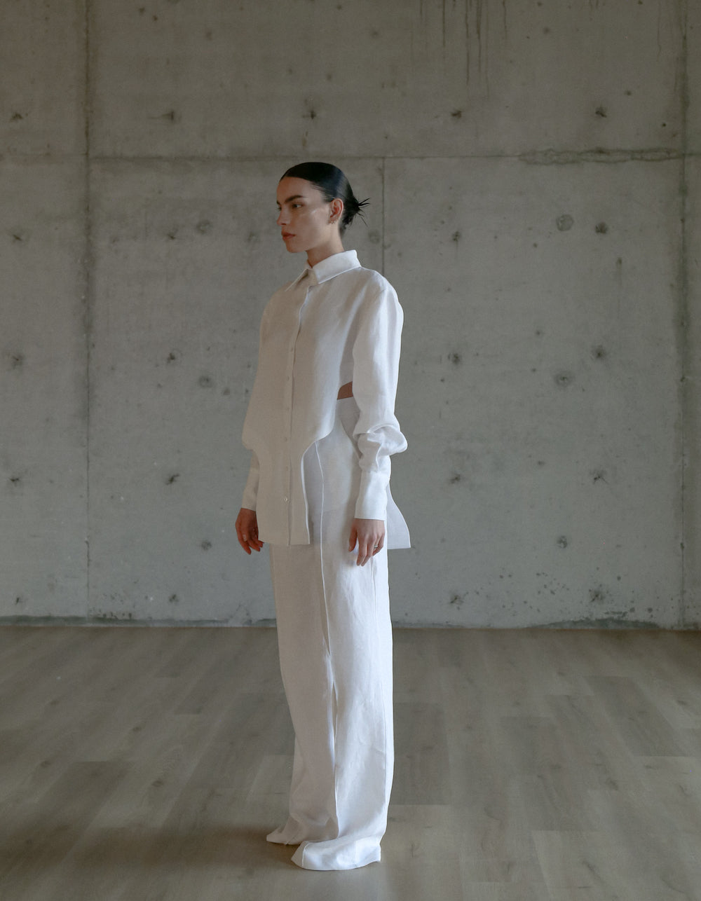 Affra White Linen Shirt