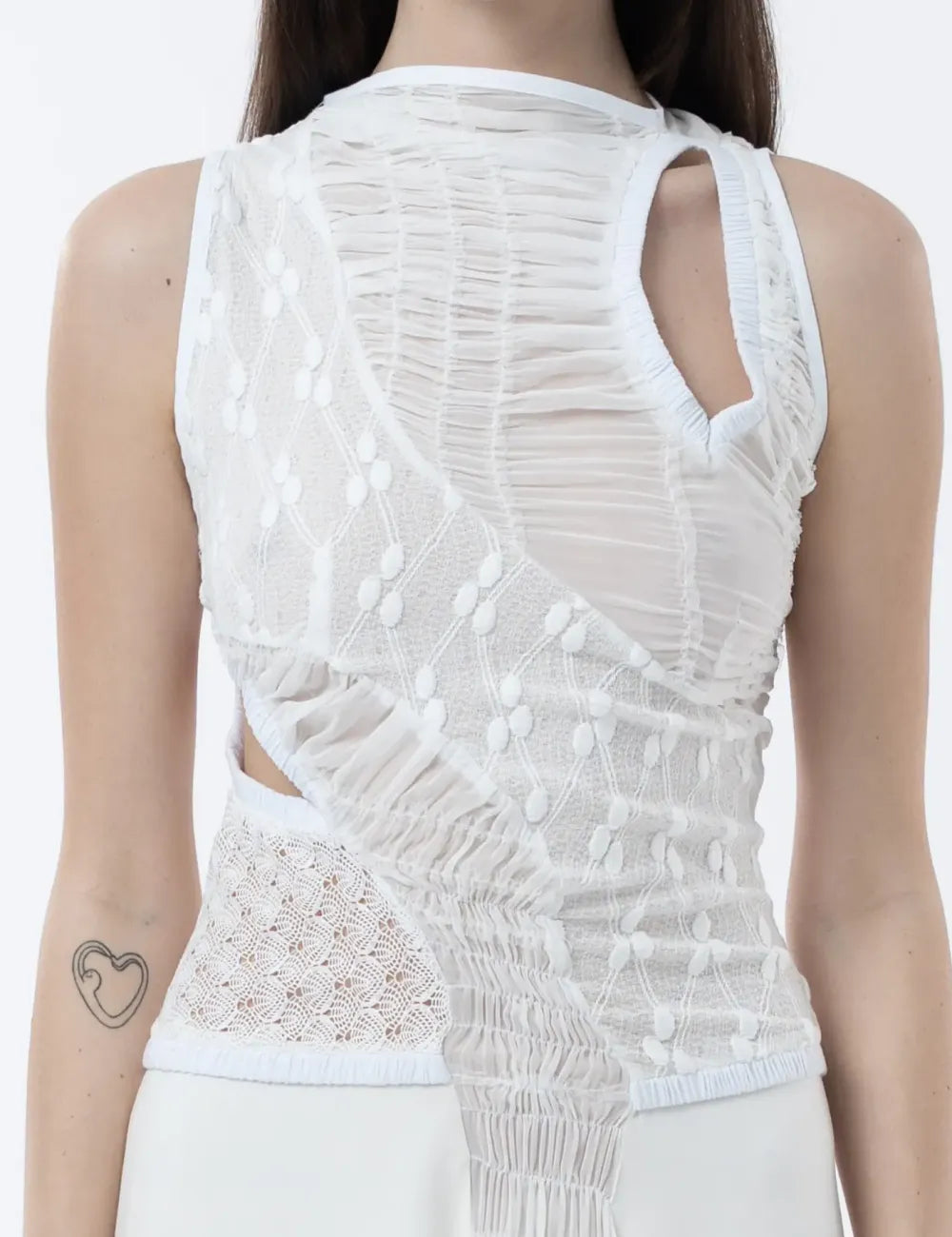 Molka White Midi Dress