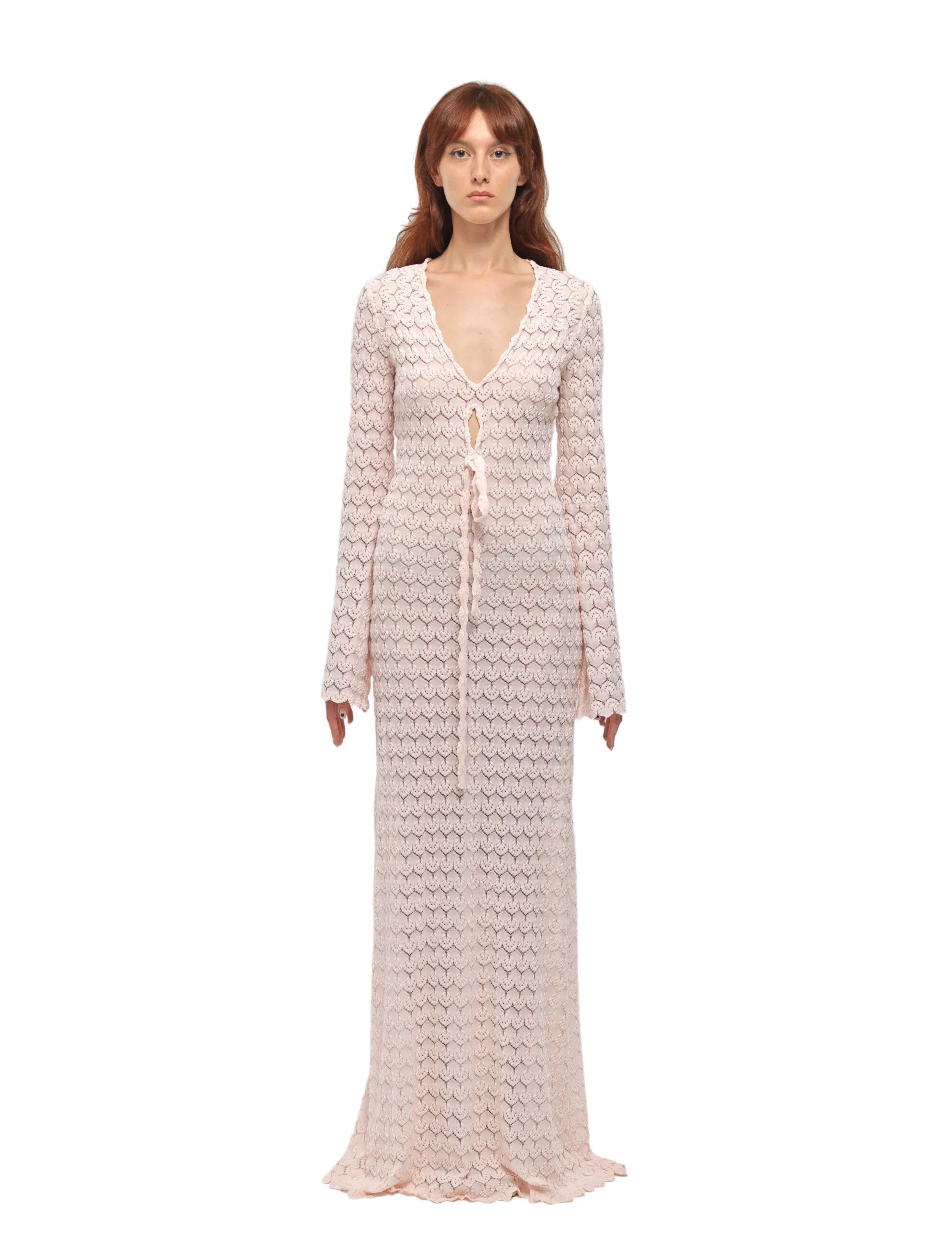 Ejona Pink Knit Dress