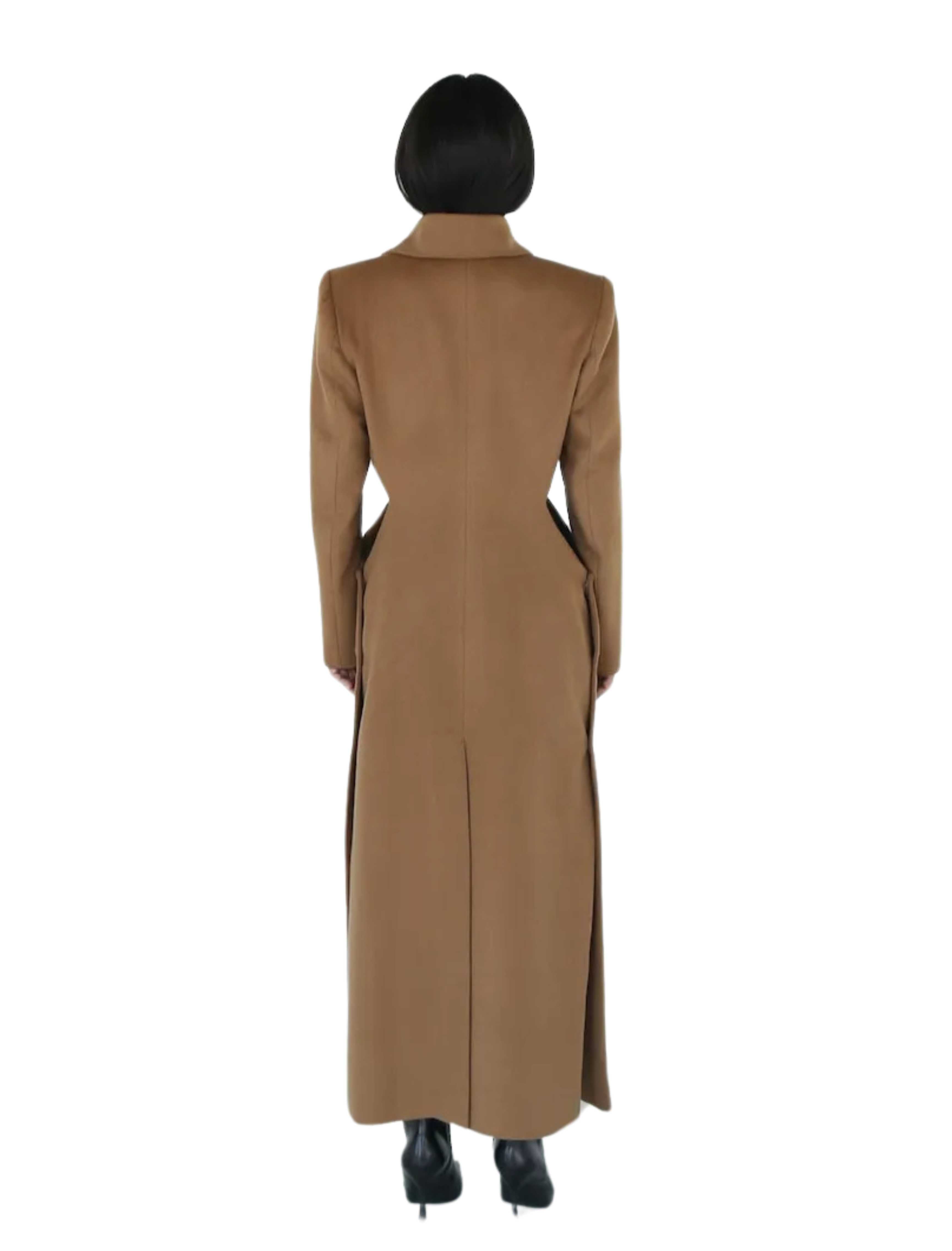 Xenia Cashmere Beige Maxi Coat