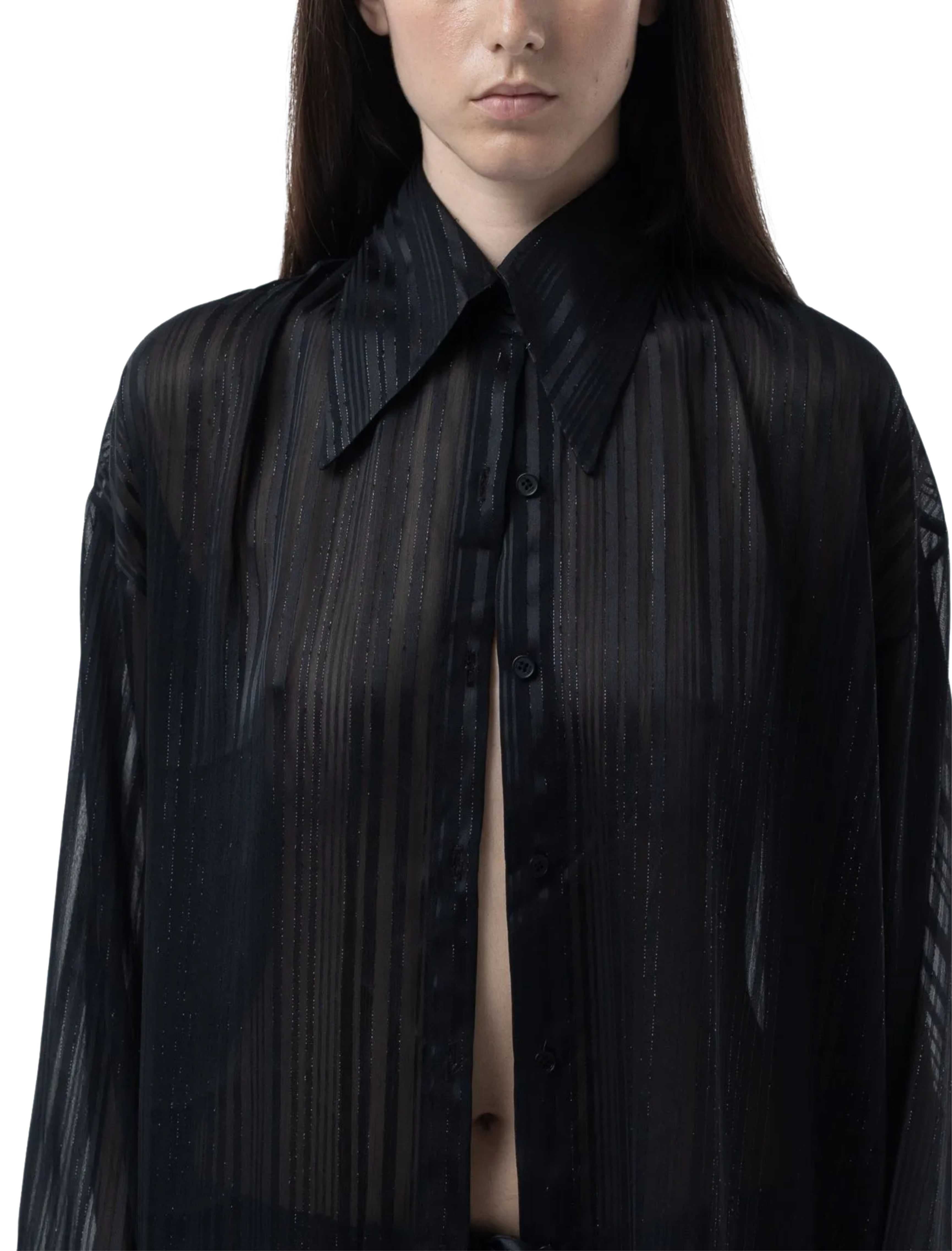 Yerela Black Sheer Shirt