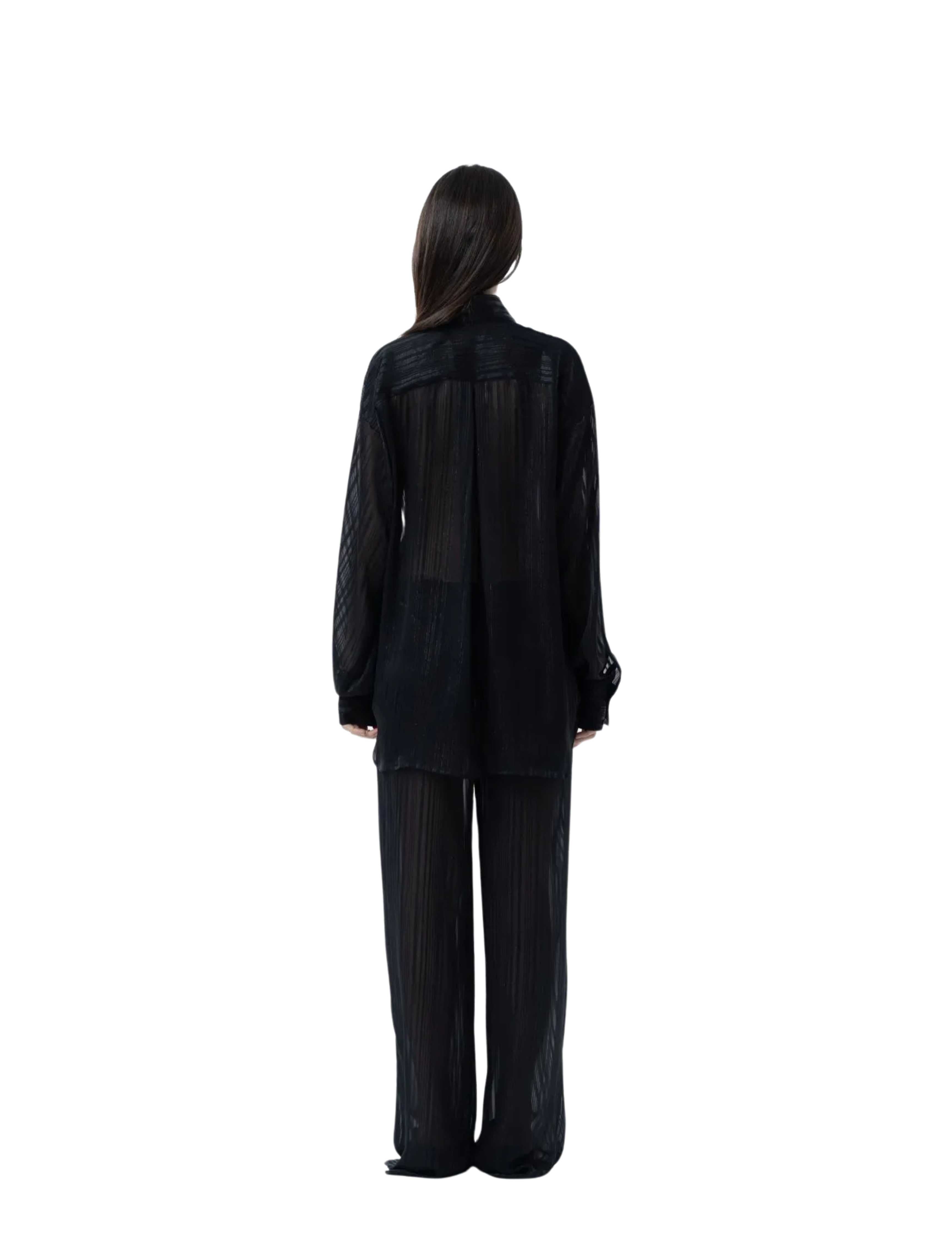 Yerela Black Sheer Shirt