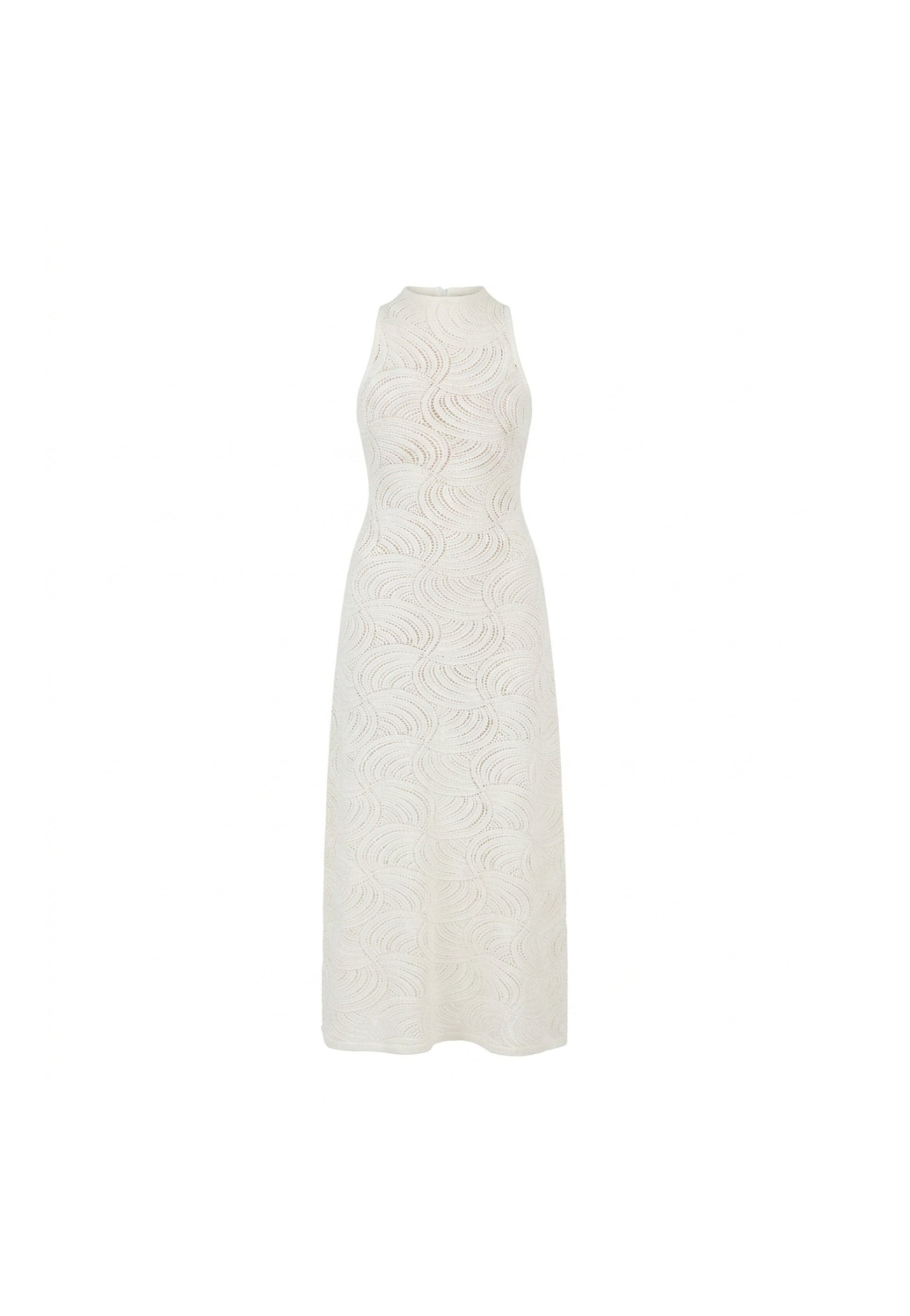 SHERINA White Knit Dress