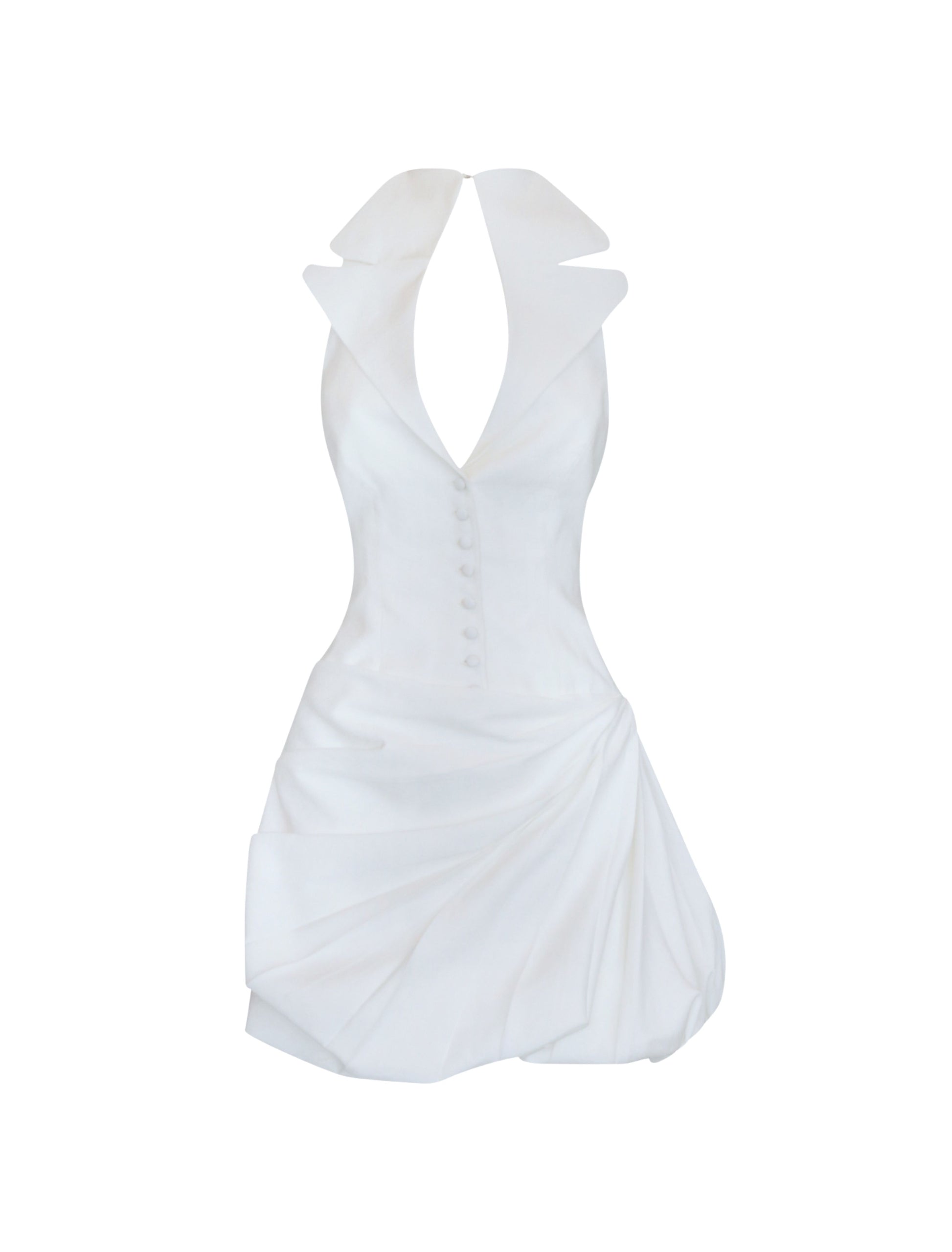 Dennisya White Mini Dress