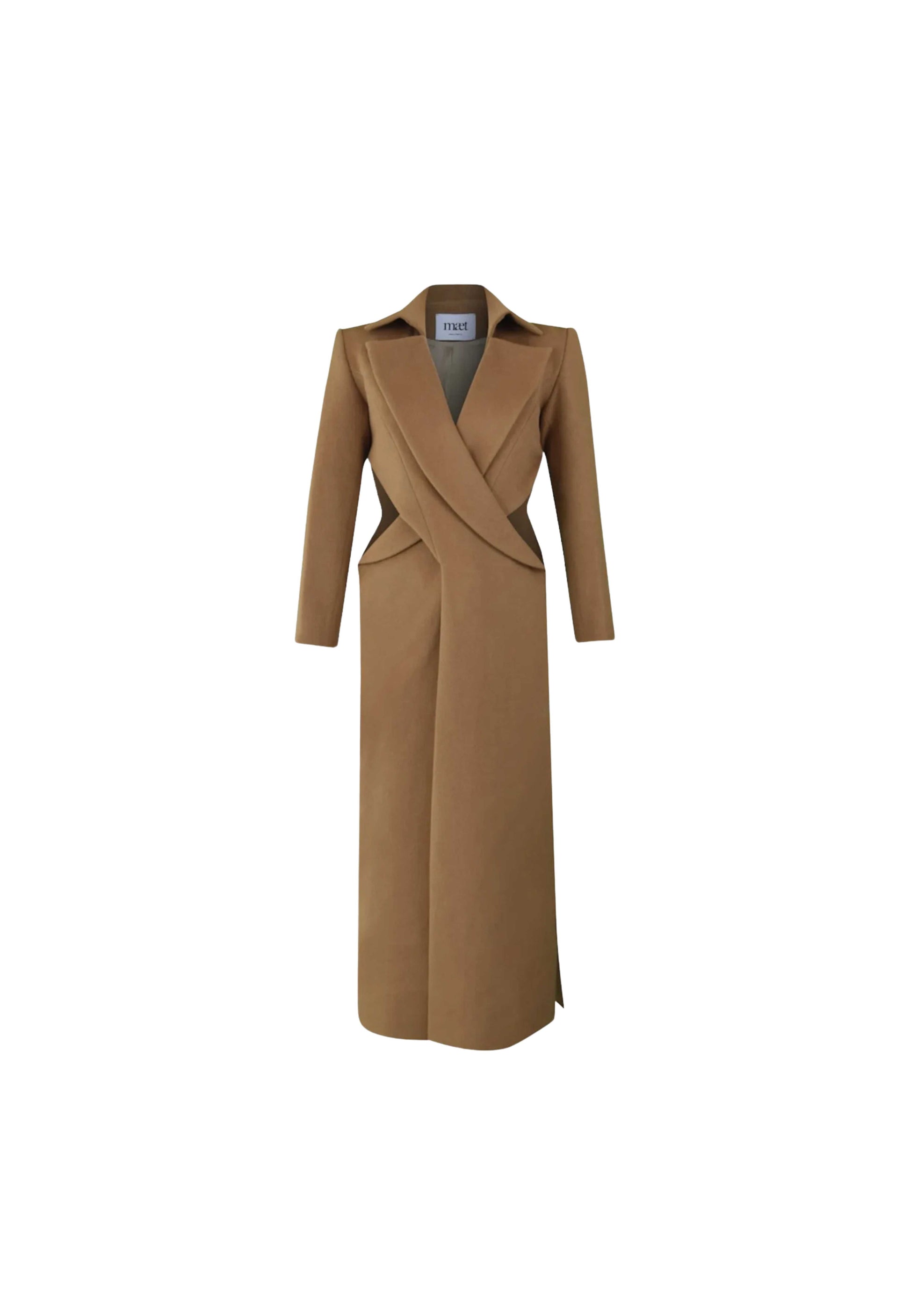 Xenia Cashmere Beige Maxi Coat