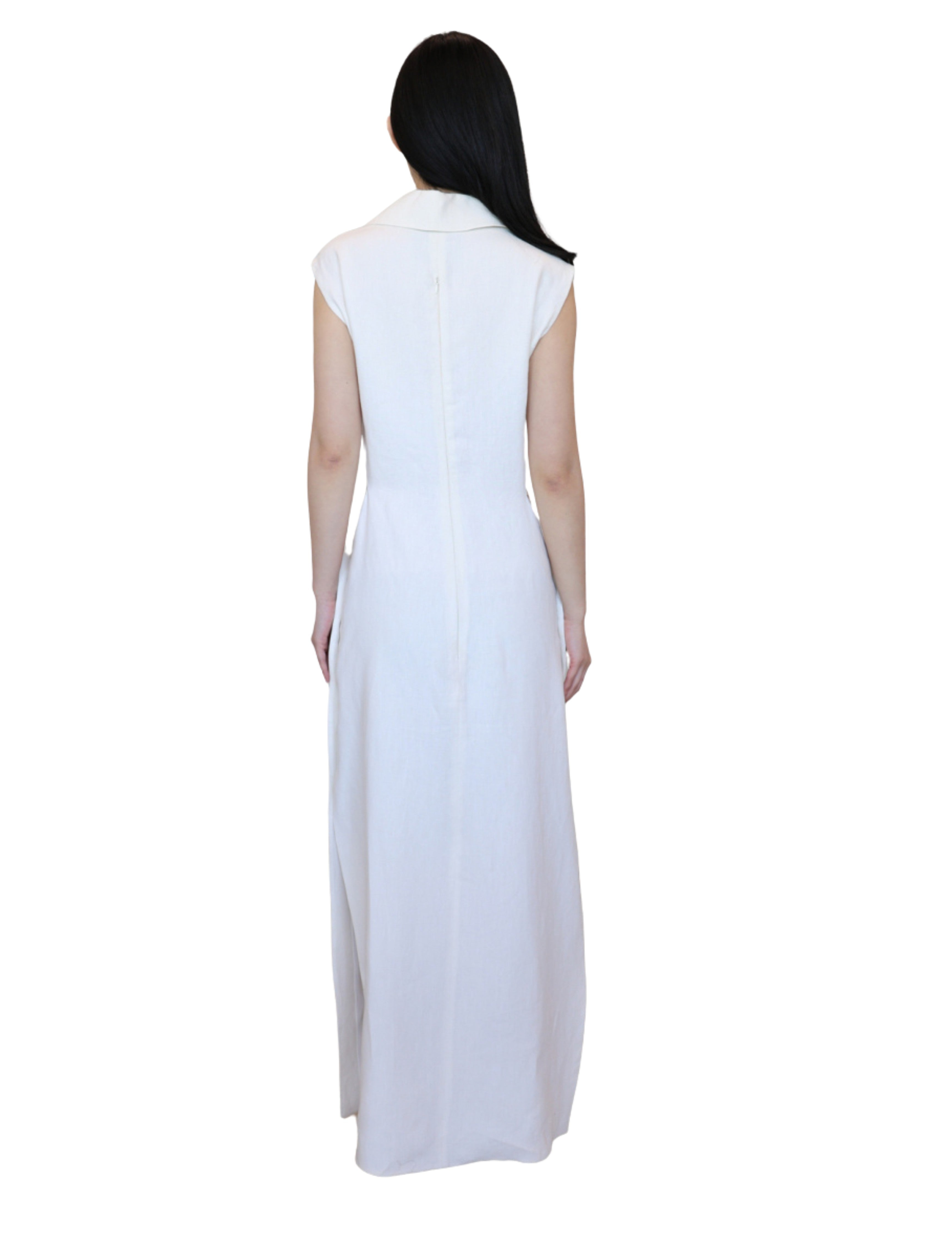 Xenia Linen Midi Dress