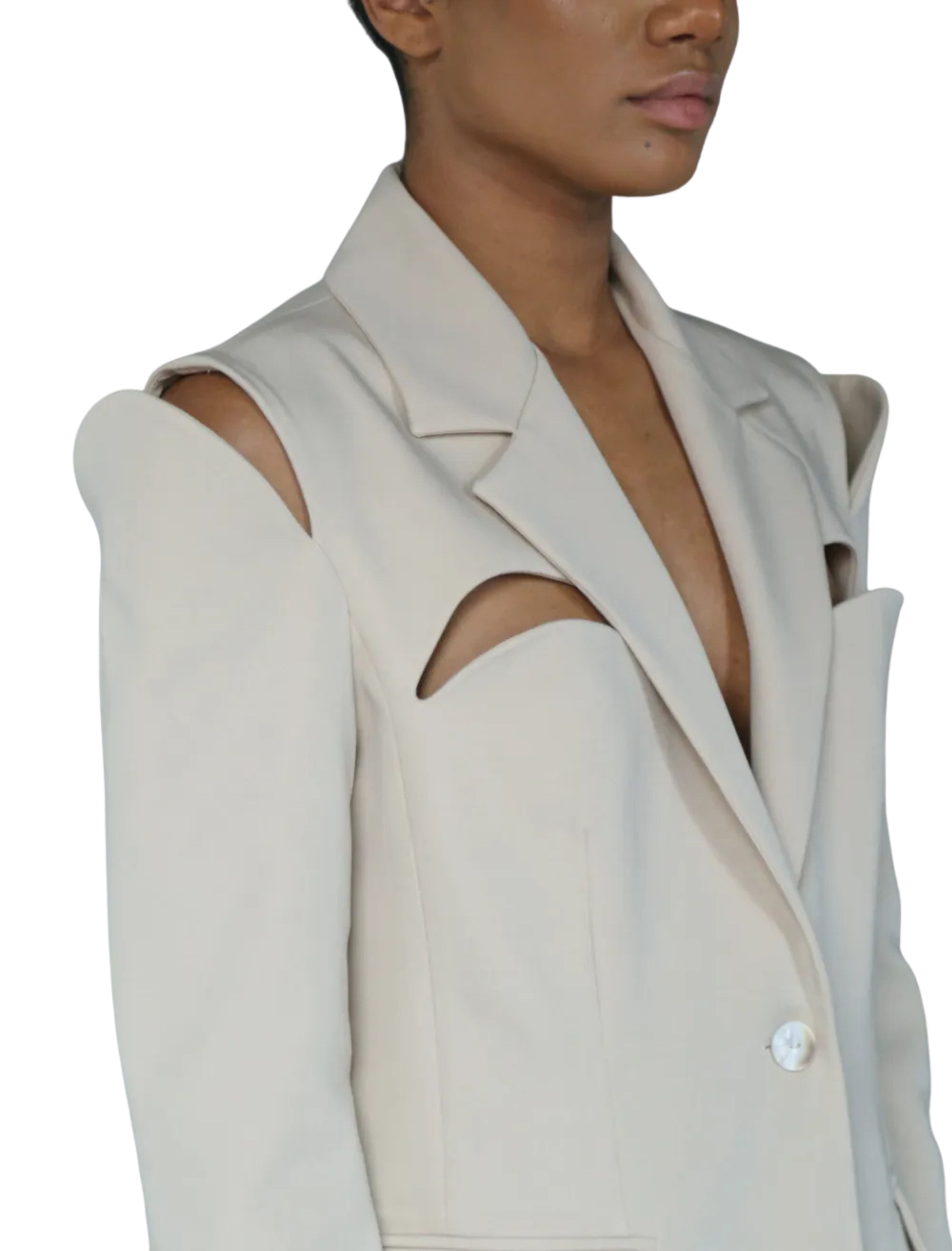 Makeda Cut Out Suite Beige