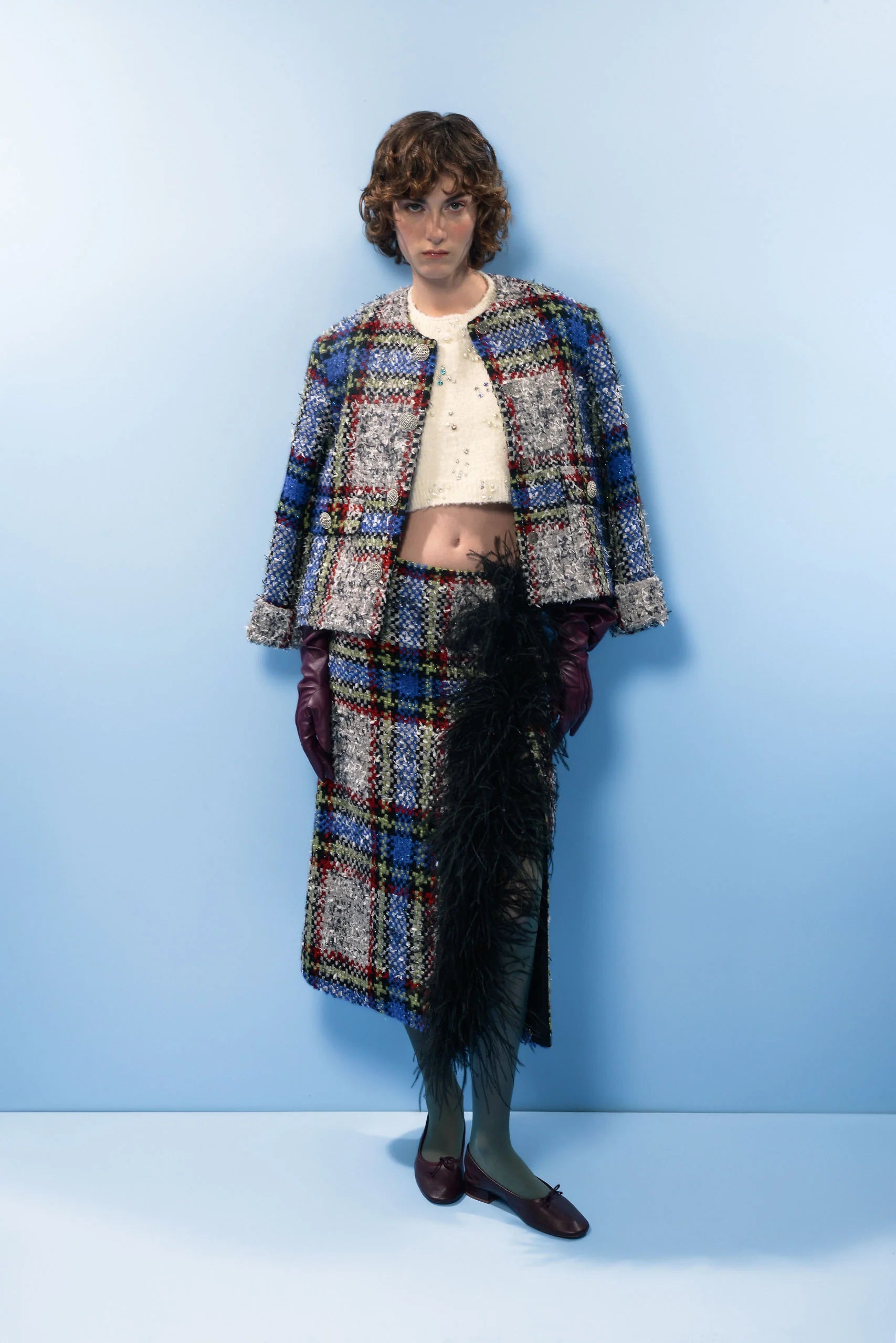 Tweed Blue Jacket